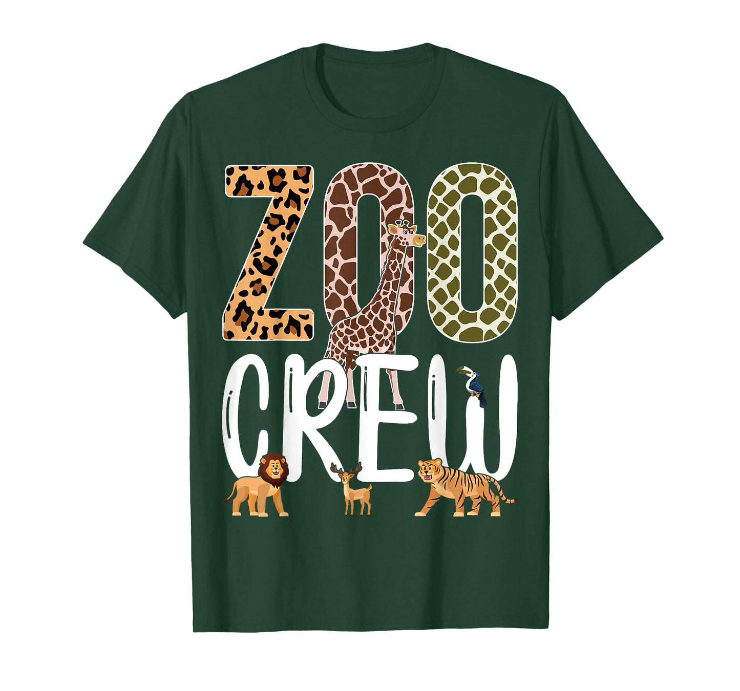 Zoo Crew Jungle Wildlife Fans Safari Animals Lover Kids T-Shirt