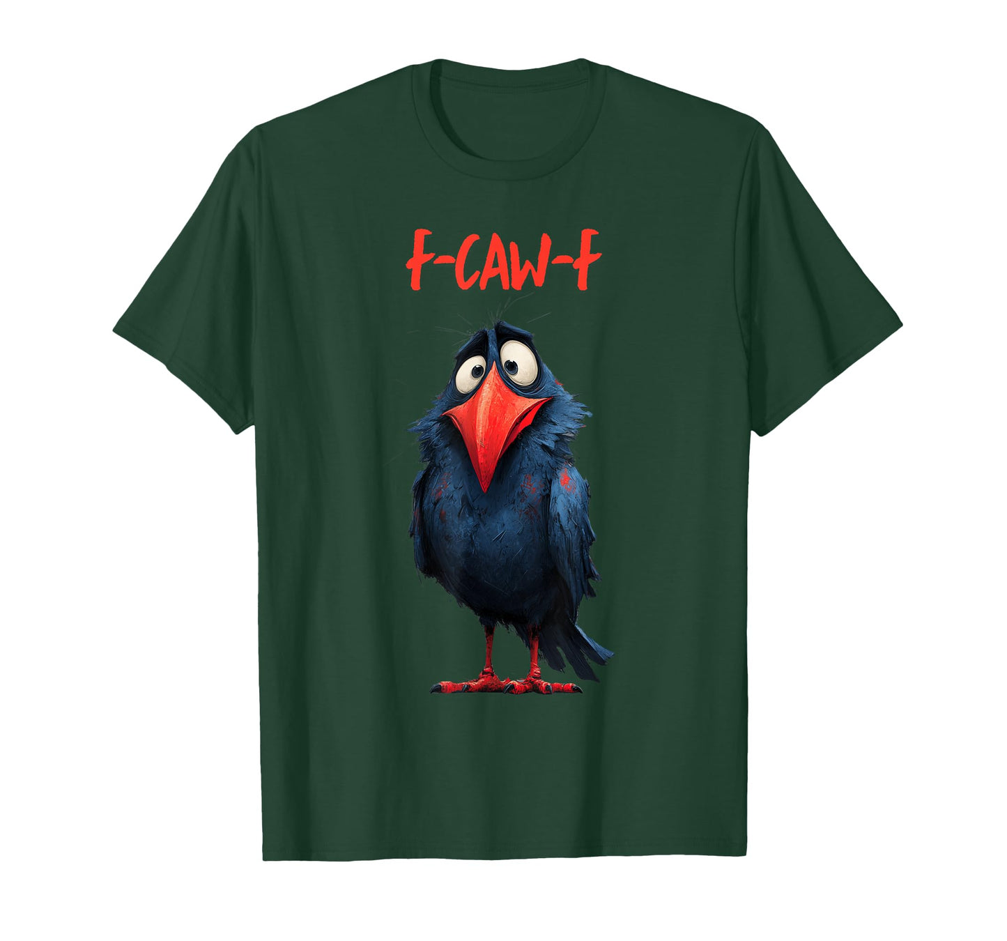 F-Caw-F Crow Funny Meme Black Crow Raven Bird Lovers Squad T-Shirt