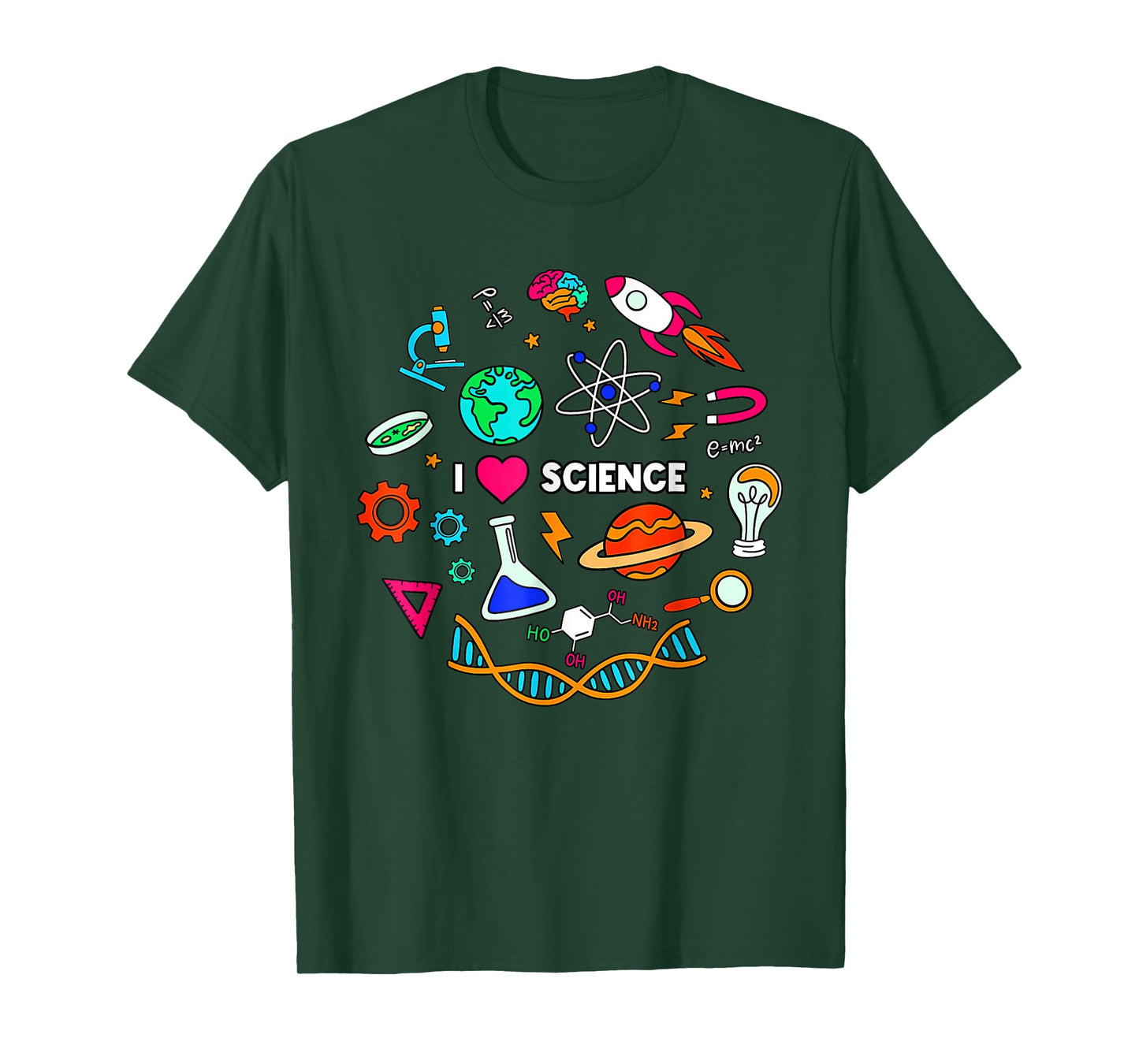 I Love Science Tshirt Kids Science Lovers Gifts Ideas T-Shirt