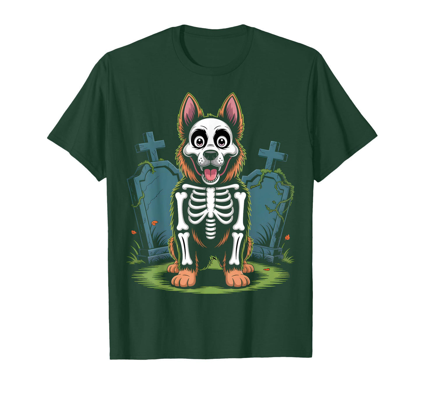 German Shepherd Skeleton Costume T-Shirt
