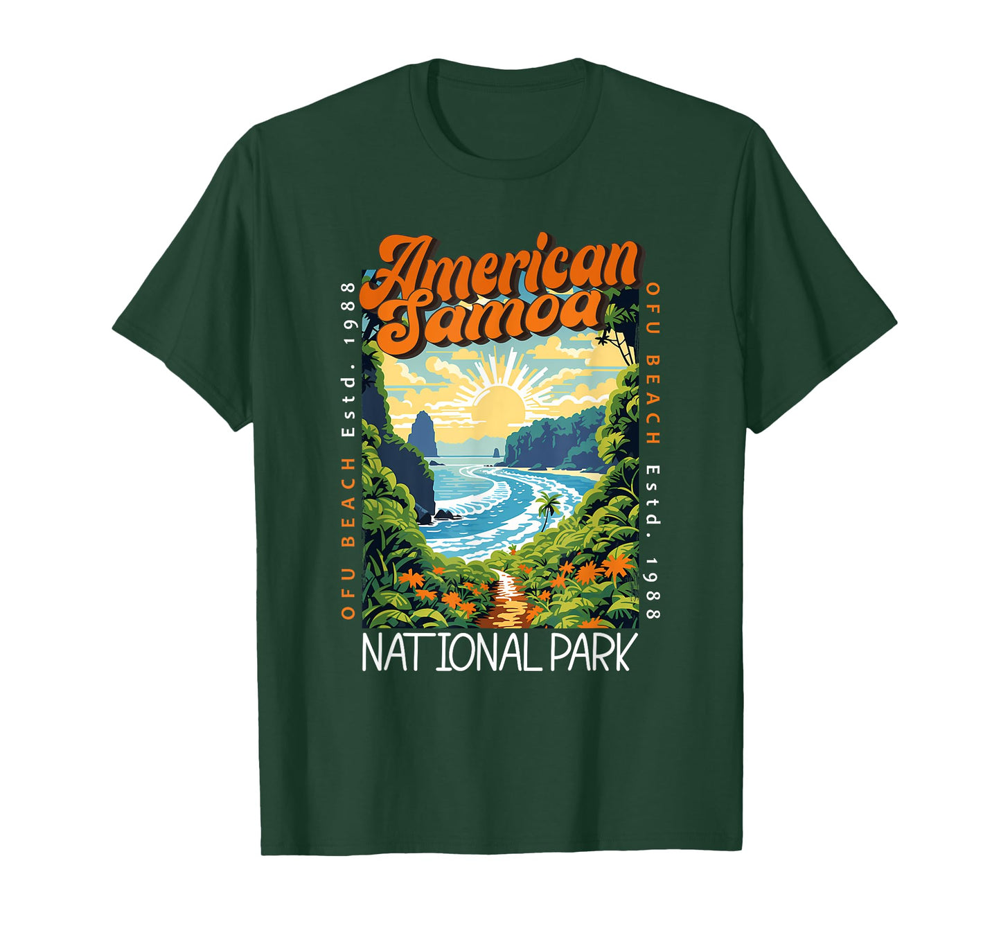 American Samoa National Park Retro Distressed Vintage T-Shirt
