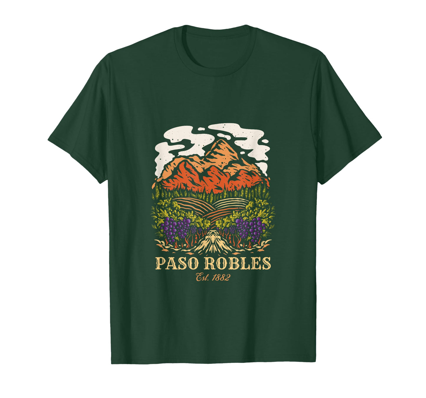 Paso Robles Vineyard California Winery Wine Lover T-Shirt
