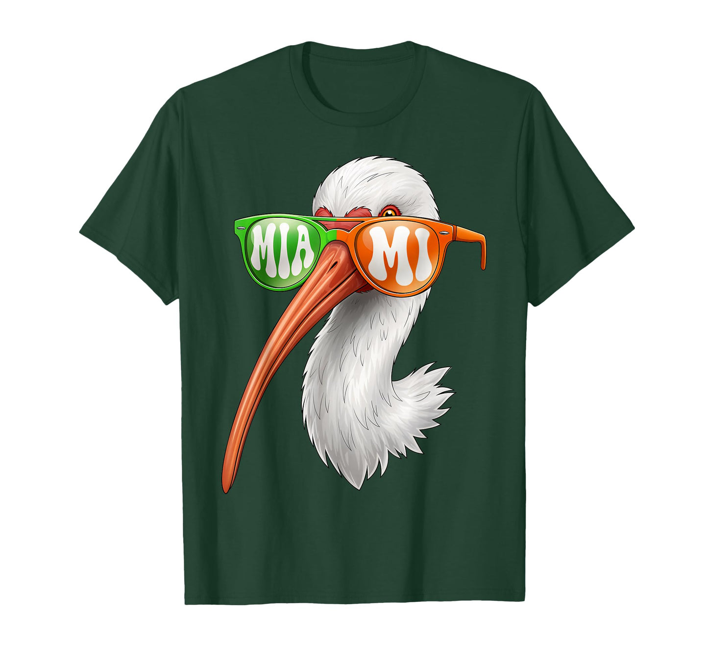 Vintage American White Ibis with Sunglasses for Men Women T-Shirt