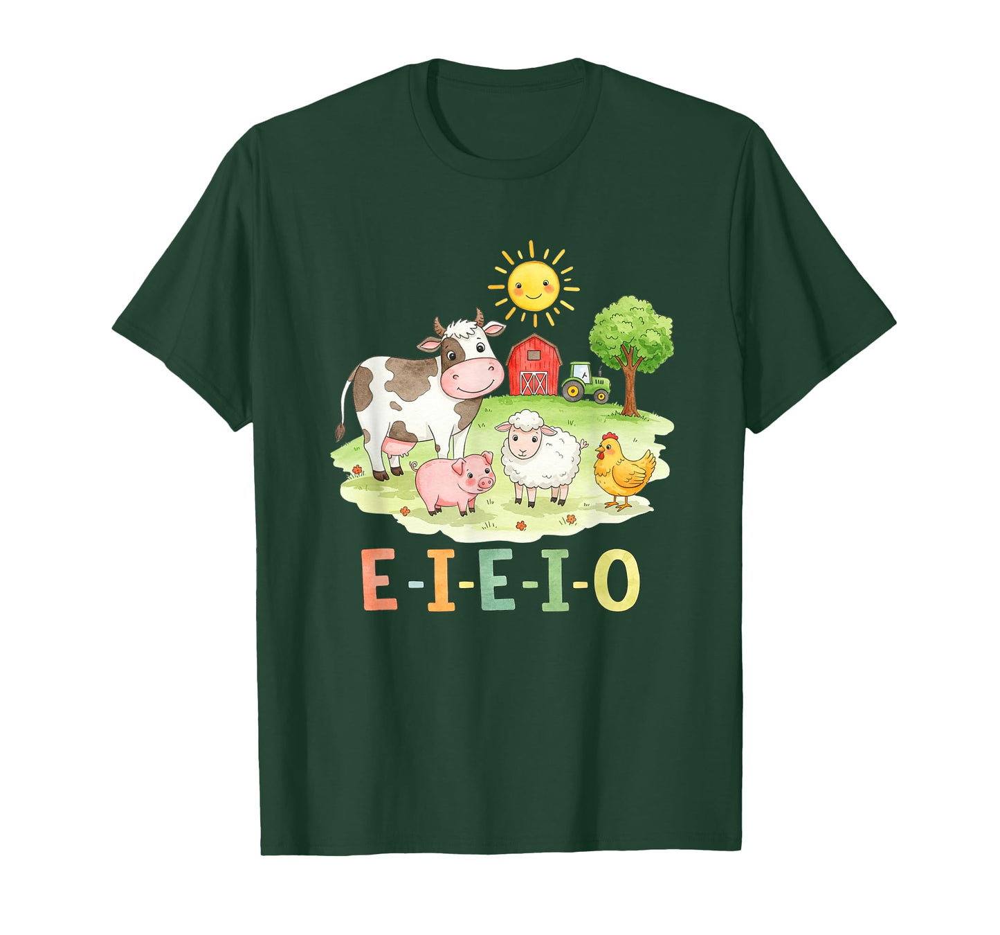 Toddler Kids Old MacDonald Had a Farm E-I-E-I-O Nursery Song T-Shirt