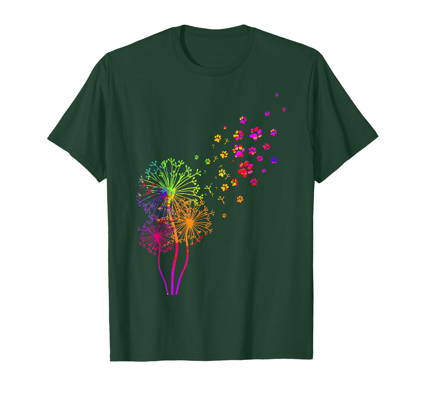 Dandelion Paw Print T-Shirt