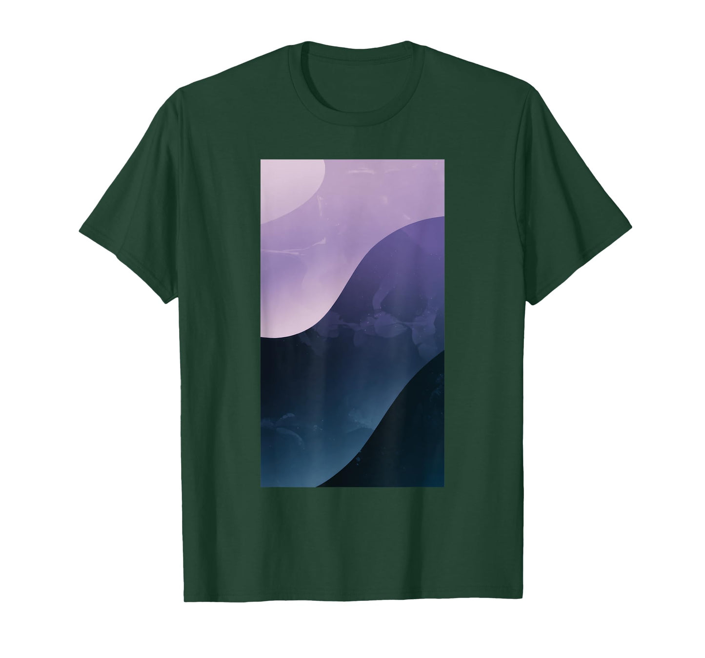 Grunge Light Abstract Pattern Wave Gradient T-Shirt