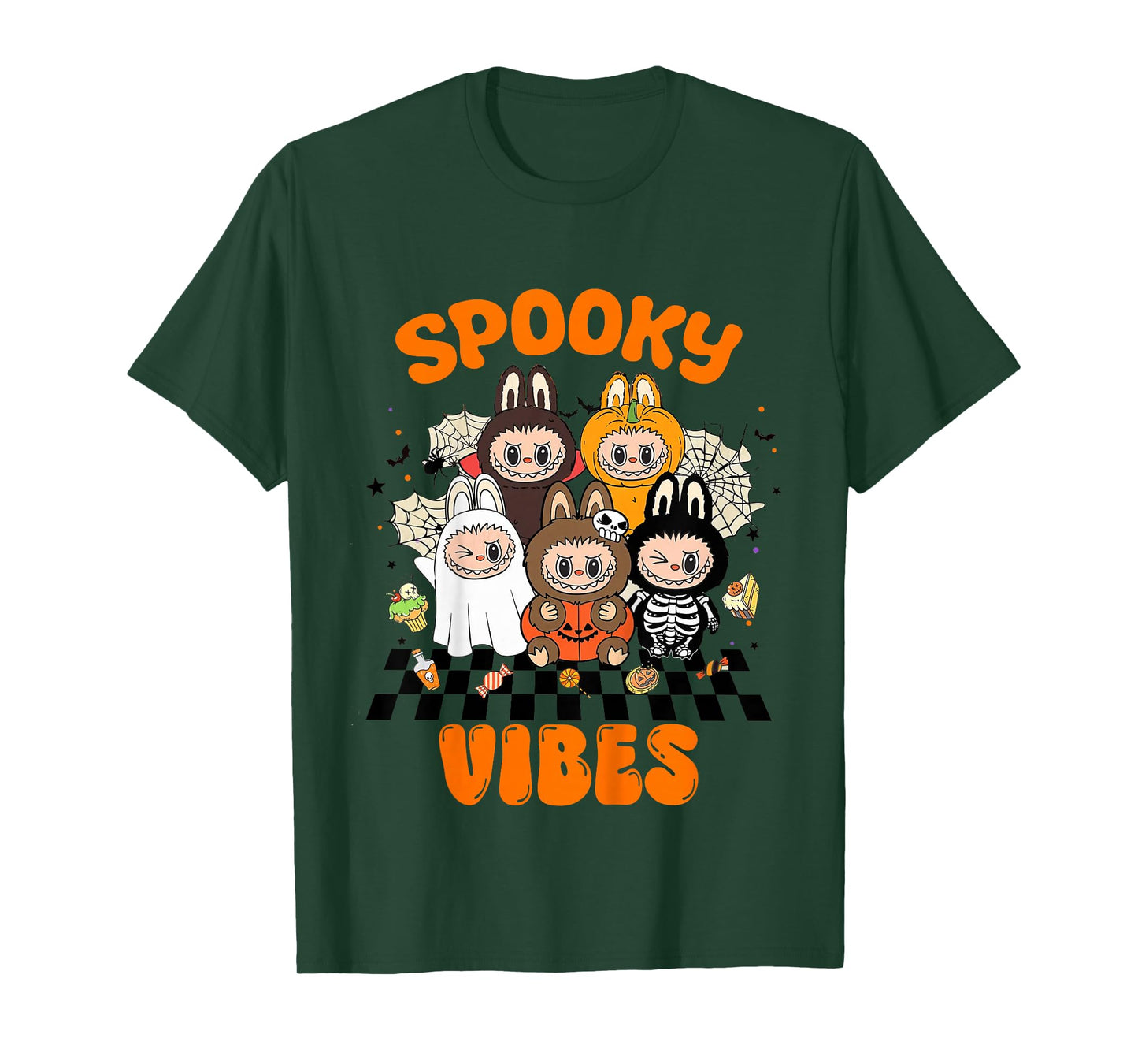 Kids Funny Halloween Pumpkin Ghost Skeleton Monster Tees Kids Boy T-Shirt