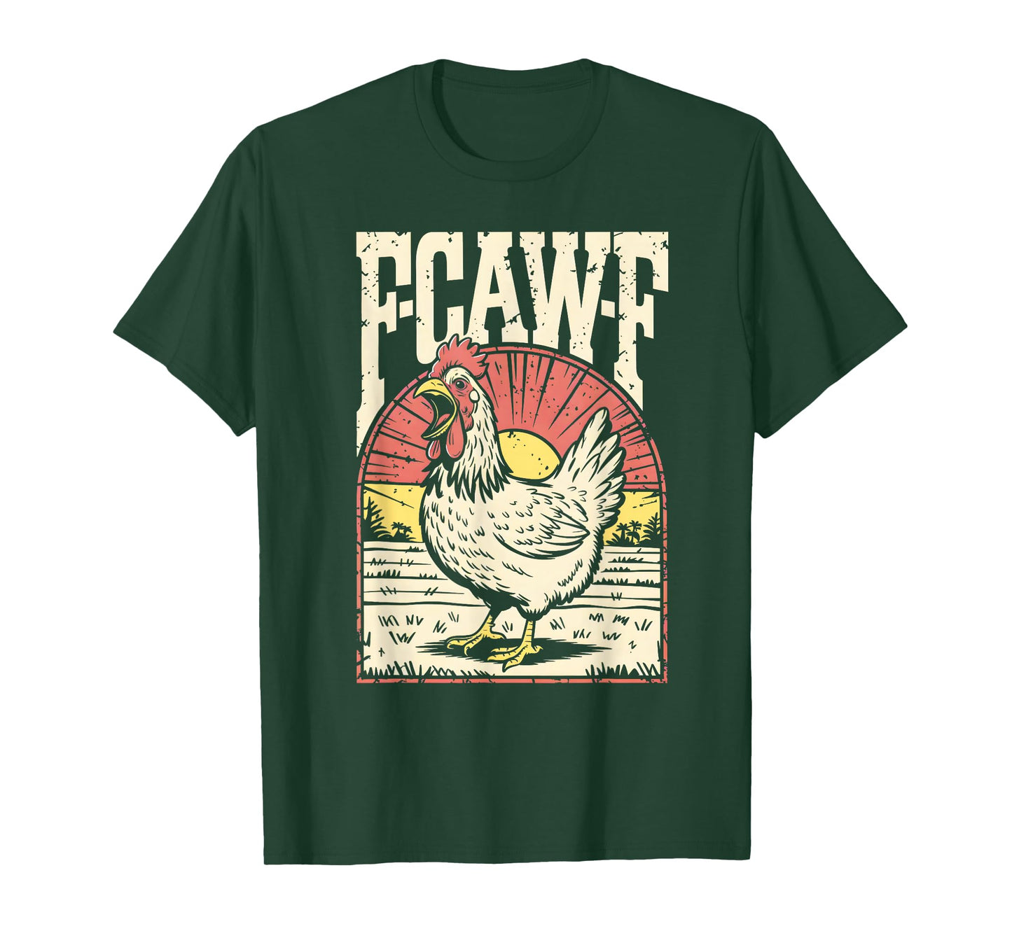F-Caw-F Chicken Funny FCawF Farm Animals Farmer T-Shirt