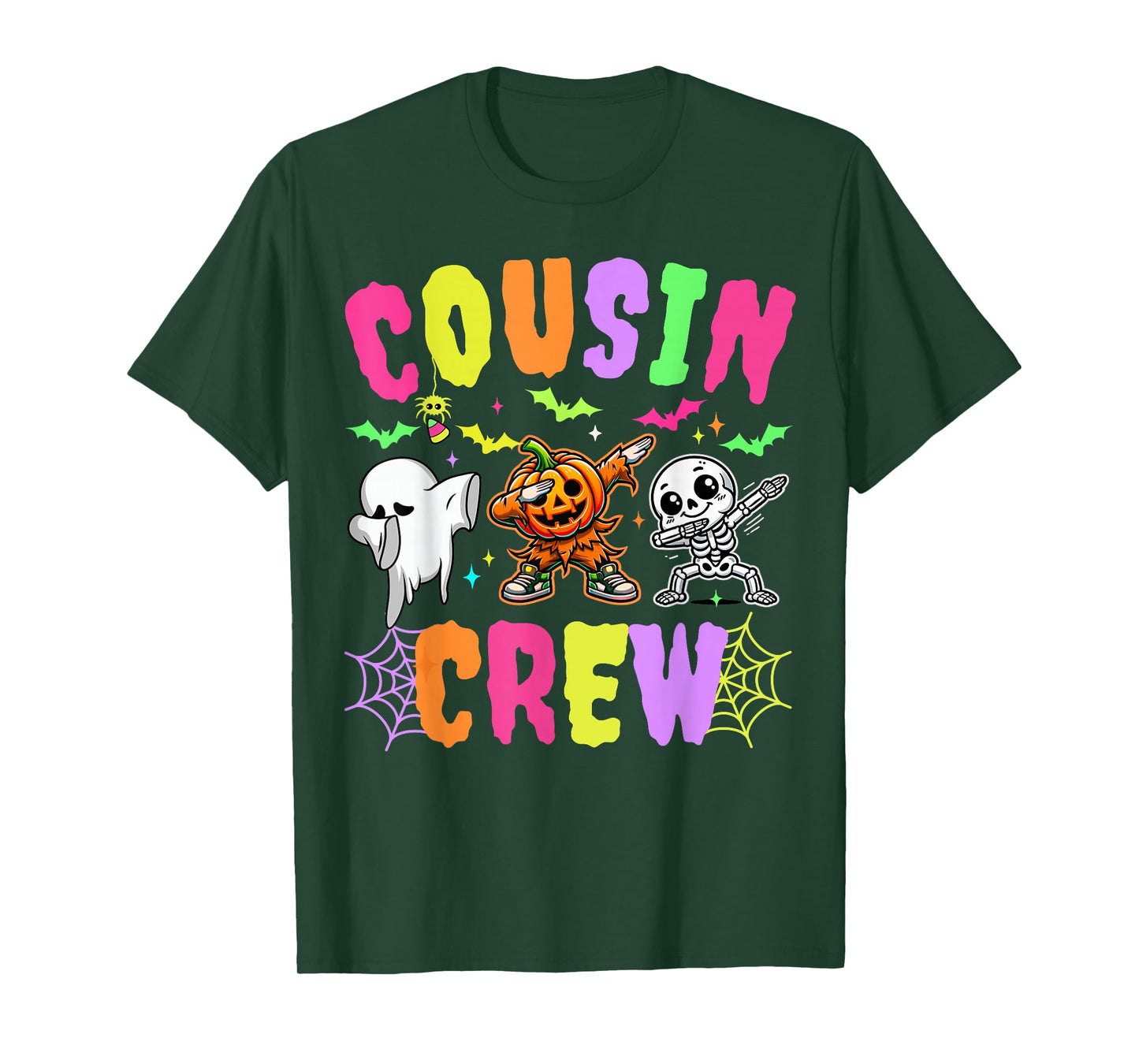 Spooky Cousin Crew Dabbing Halloween Ghost Trick Treat Squad T-Shirt