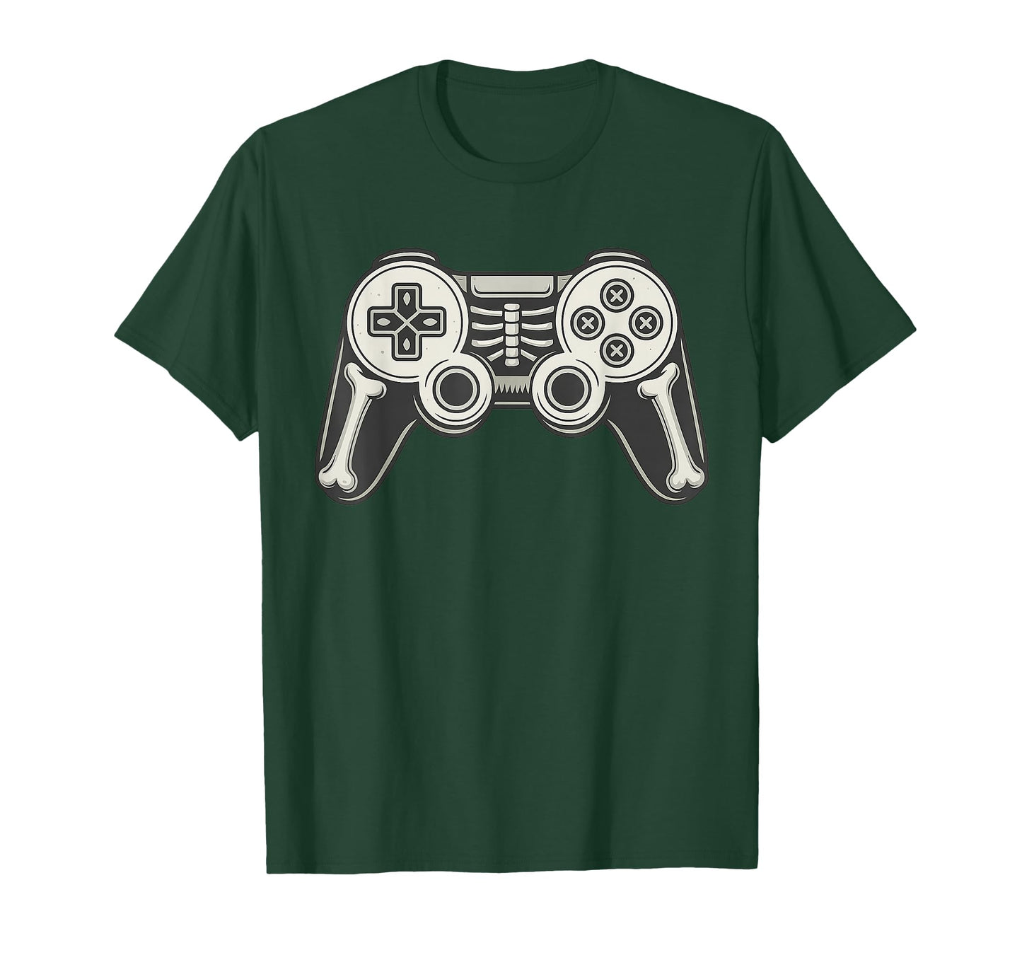 Halloween Gamer Funny Video Remote Skeleton Gamepad T-Shirt