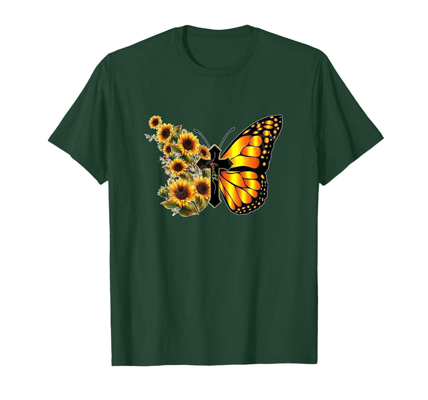 Sunflower Butterfly Faith T-Shirt