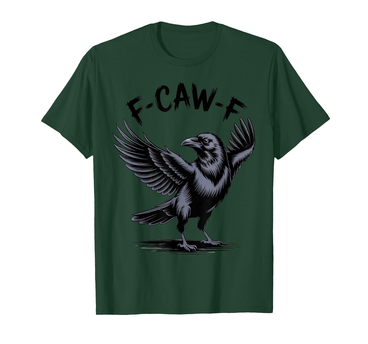 Black Crow, F-Caw-F Funny Bird T-Shirt