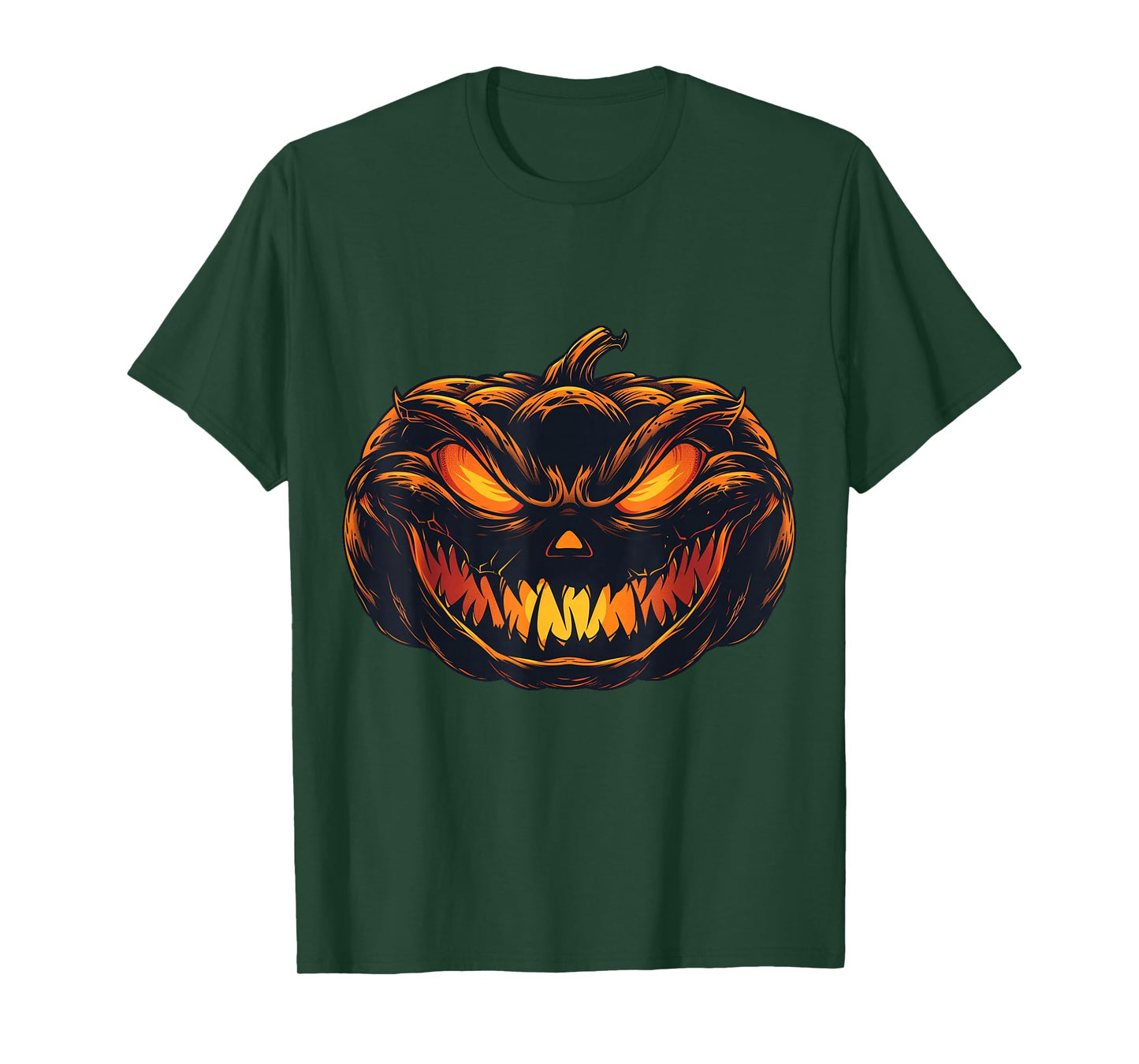 Evil Jack-O-Lantern Face Halloween Pumpkin Shirt T-Shirt