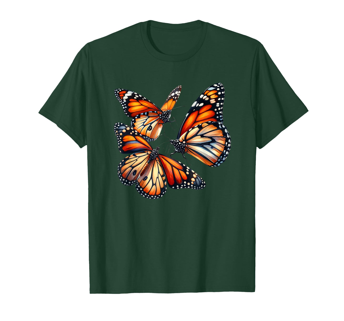 Monarch Butterflies Butterfly Lover Watercolor Lepidopterist T-Shirt