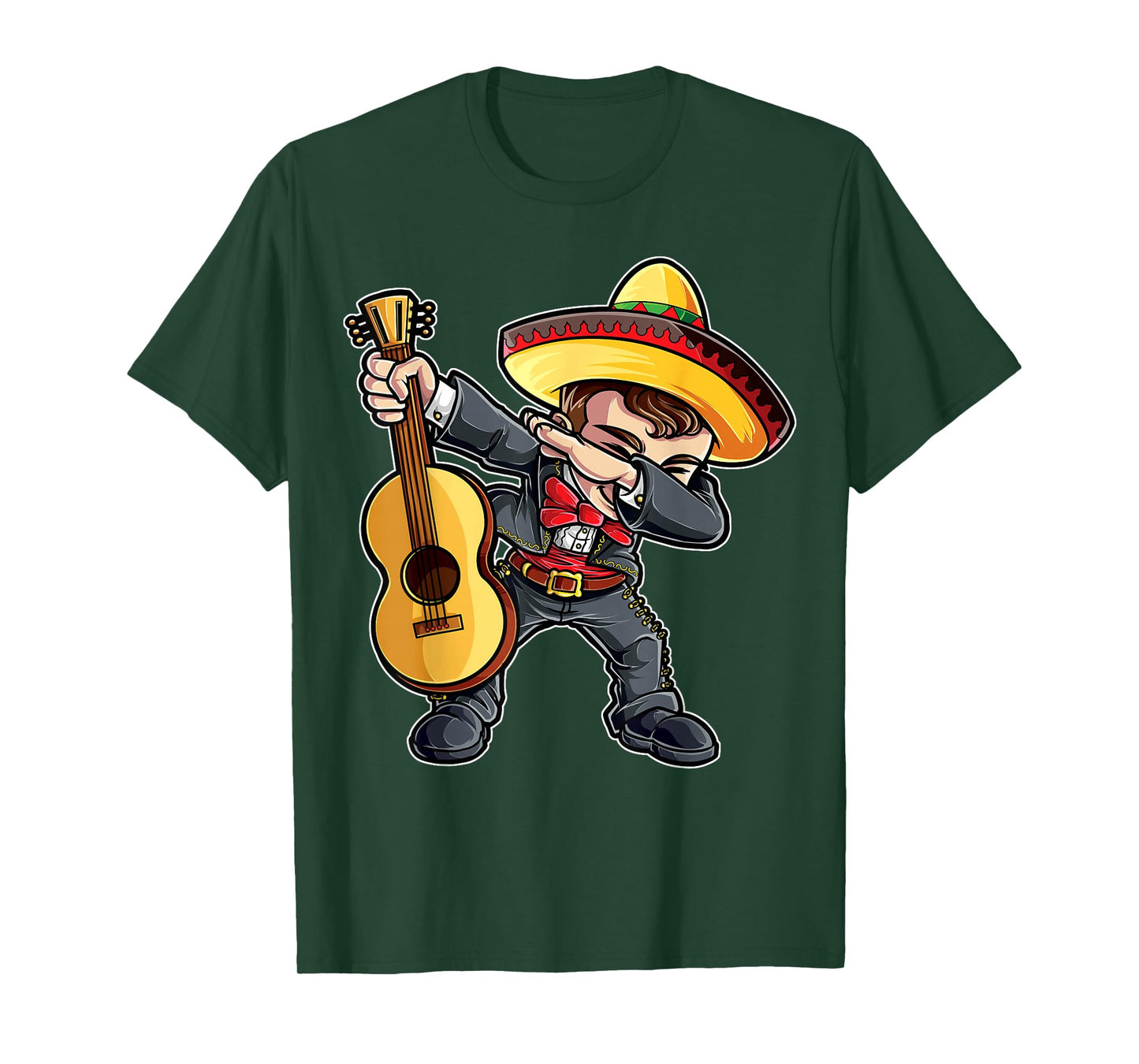 Dabbing Mariachi Cinco de Mayo Boys Girls Men Mexican Funny T-Shirt