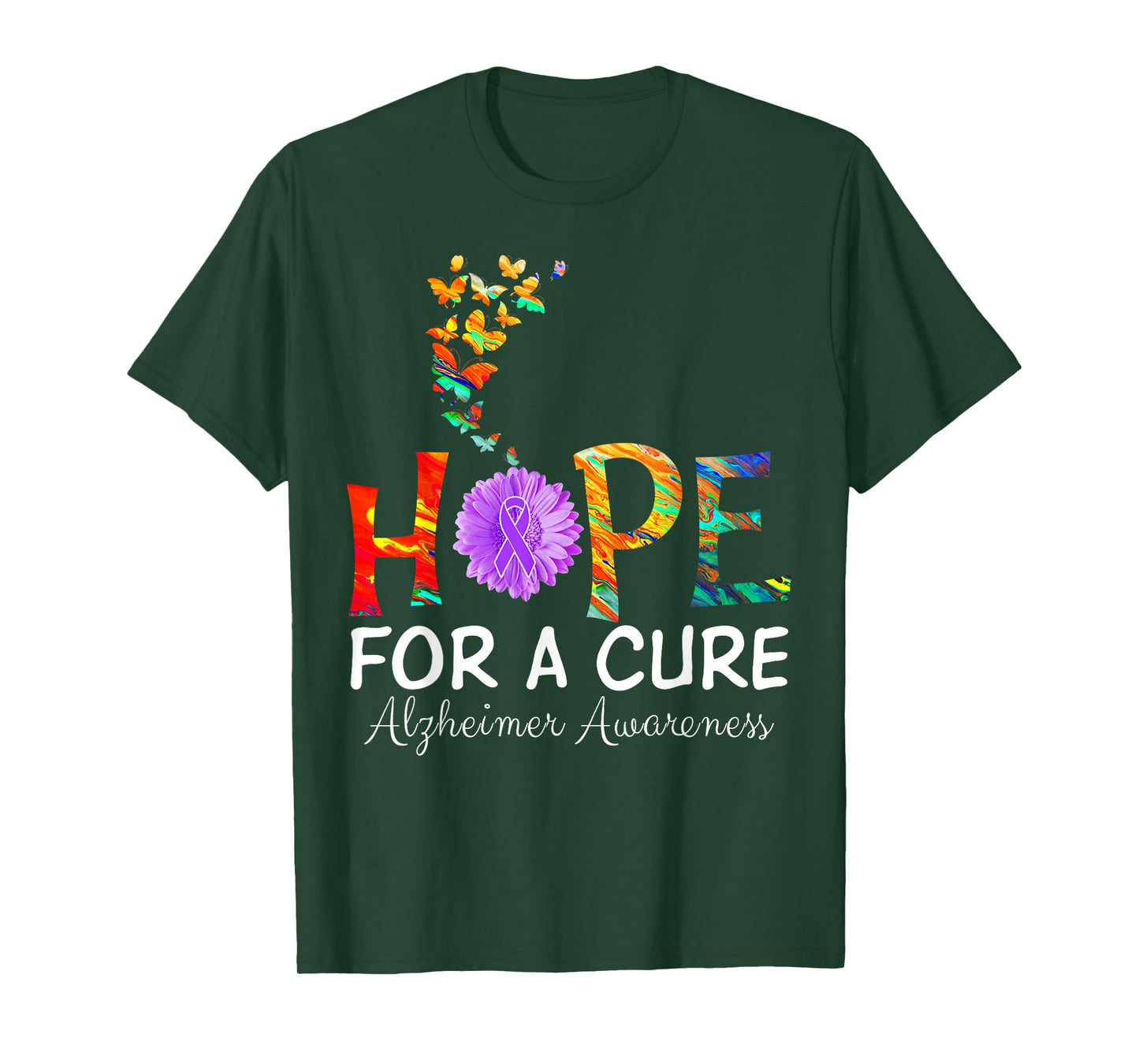 Alzheimer's awareness shirt Hope for a Cure classic Gift T-Shirt