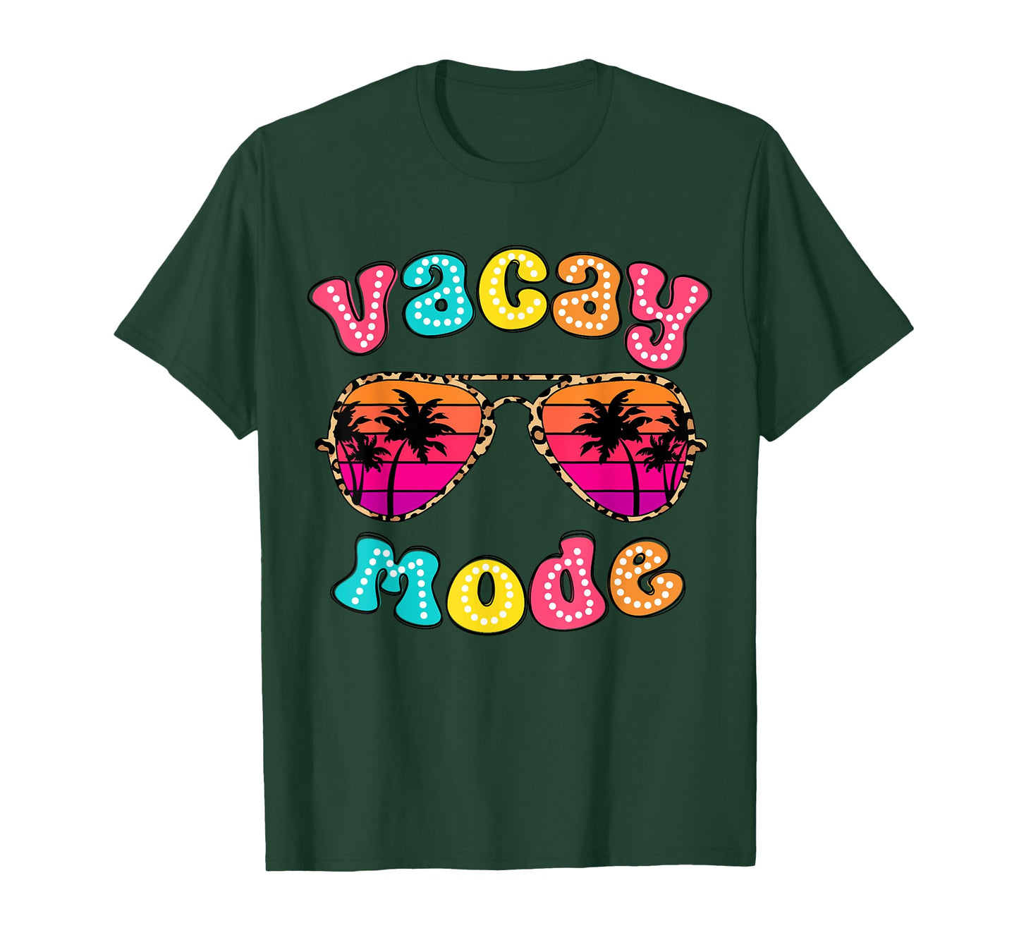 Vacay Mode Summer Vibes Sunglasses Retro Cute Girl Women Kid T-Shirt