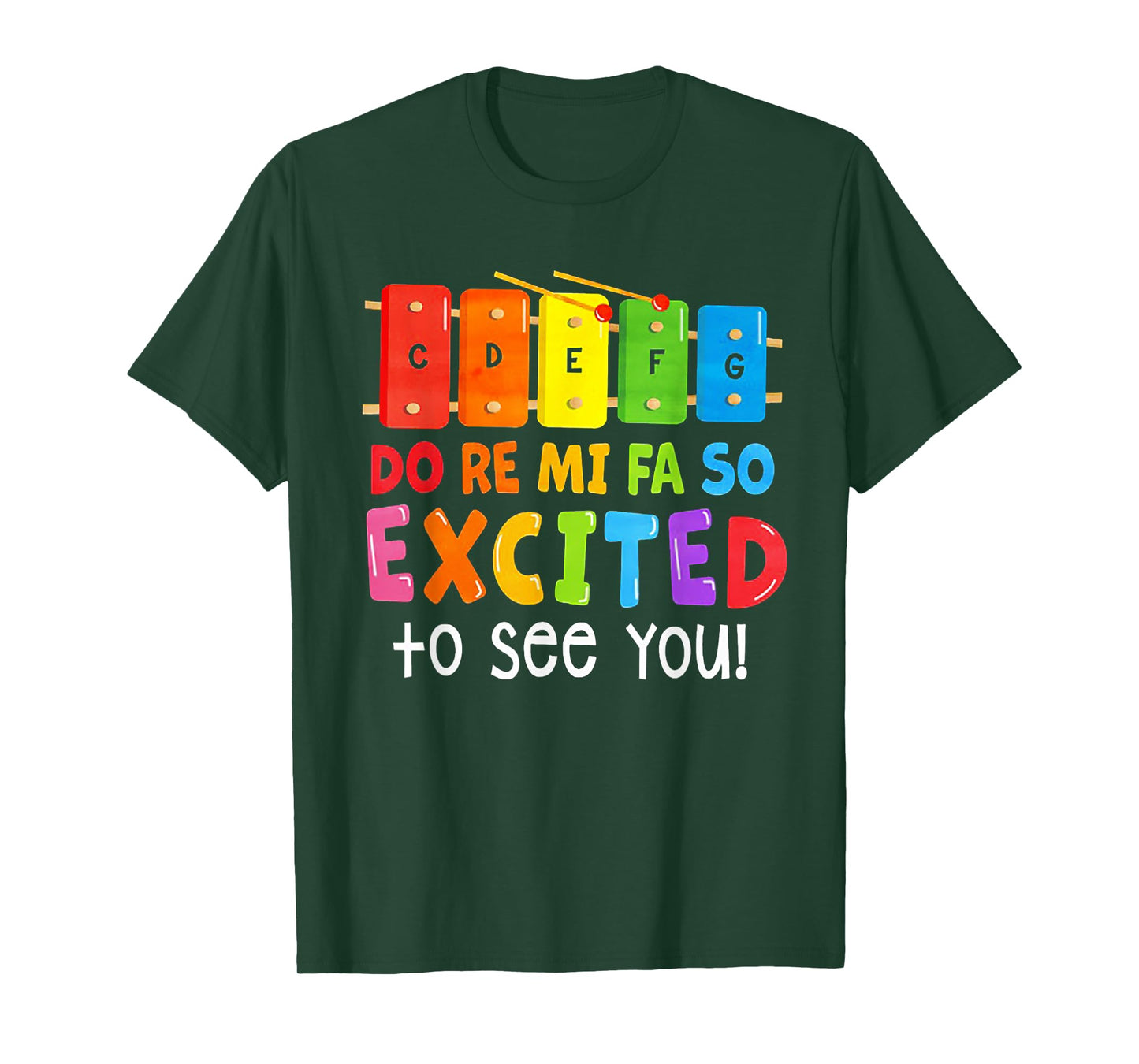 Do Re Mi Fa So Excited To See You Music Teacher Men Women T-Shirt