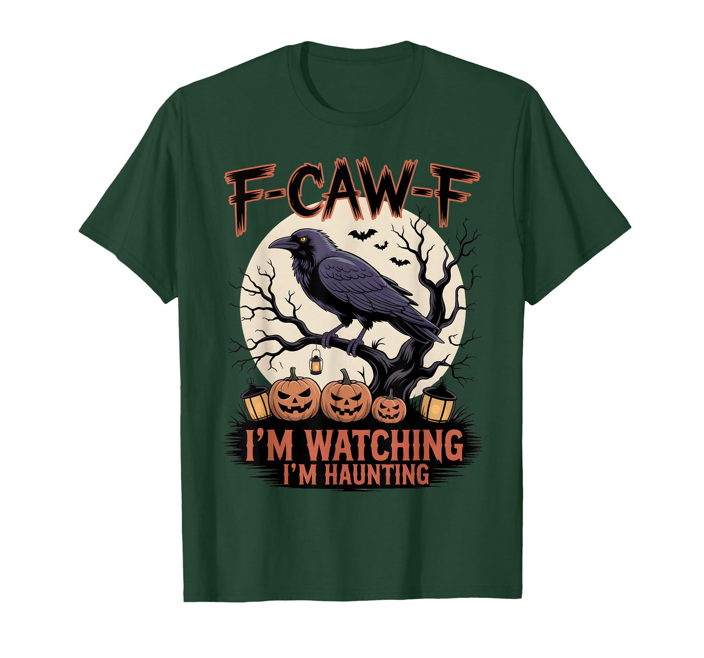 Black Crow, F-Caw-F Funny Black Bird Moon Bird Lover f-caw-f T-Shirt