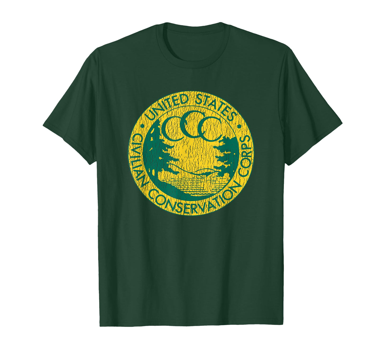 Civilian Conservation Corps CCC Logo Retro Distressed 1930s T-Shirt