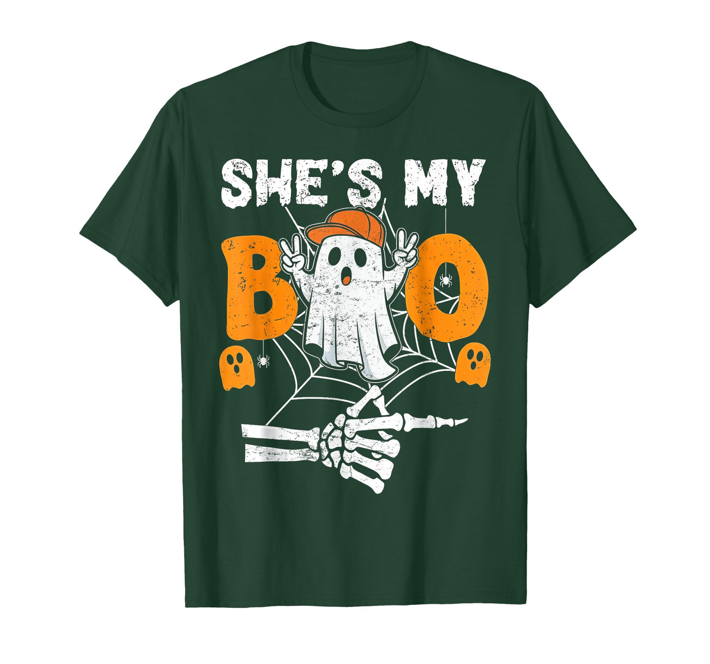 She’s My Boo Ghost Matching Couple Halloween Costume T-Shirt