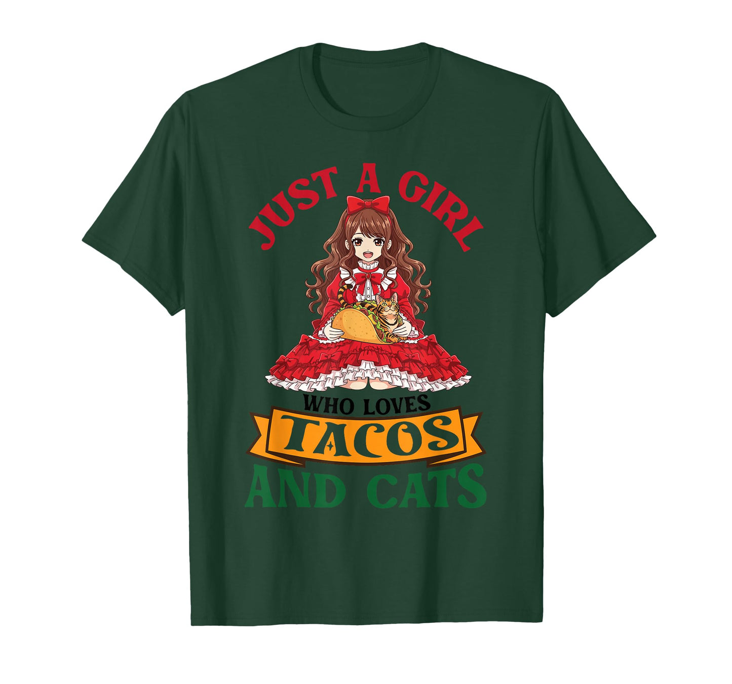 Just A Girl Who Loves Tacos and Bengal Cats Mother Mommy T-Shirt