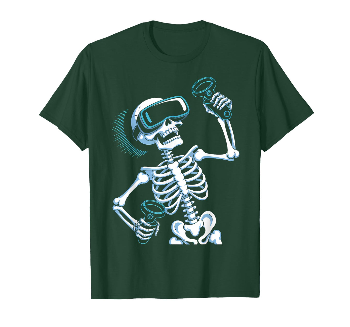 Halloween Skeleton VR Headset Costume T-Shirt