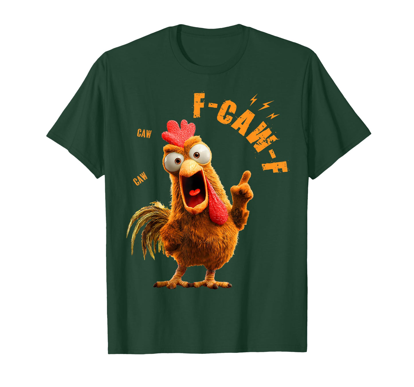 Funny F-Caw-F Chicken Rooster Meme Humor F CAW F Quote T-Shirt