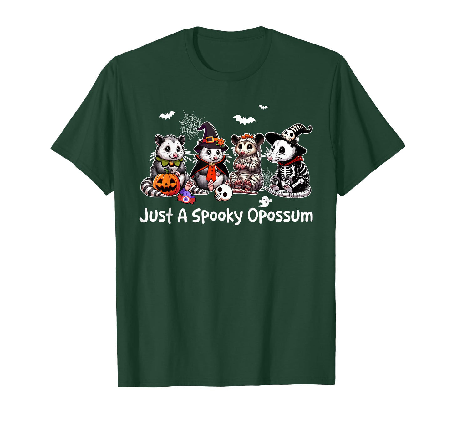 Just A Spooky Halloween Opossum Group Opossums As Witch T-Shirt