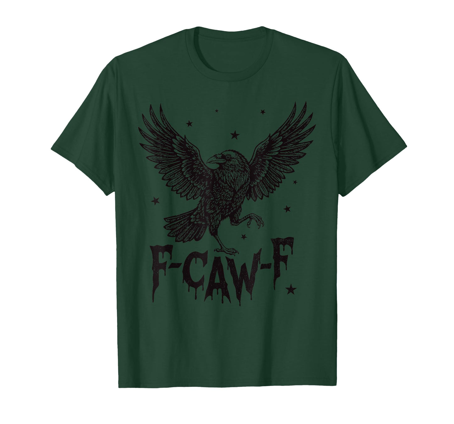 F-Caw-F Funny Black Crow Meme Gothic Adult Humor F cawF T-Shirt