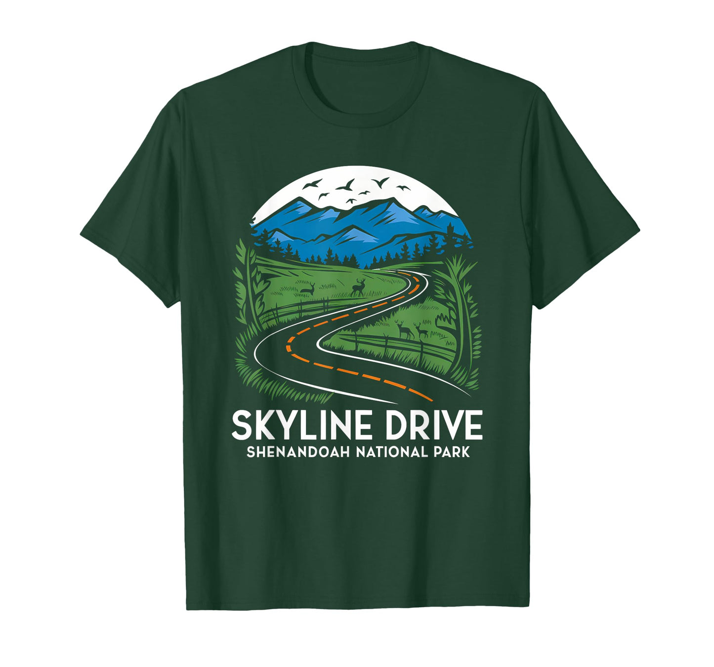Skyline Drive Shenandoah National Park Family Trip Souvenir T-Shirt