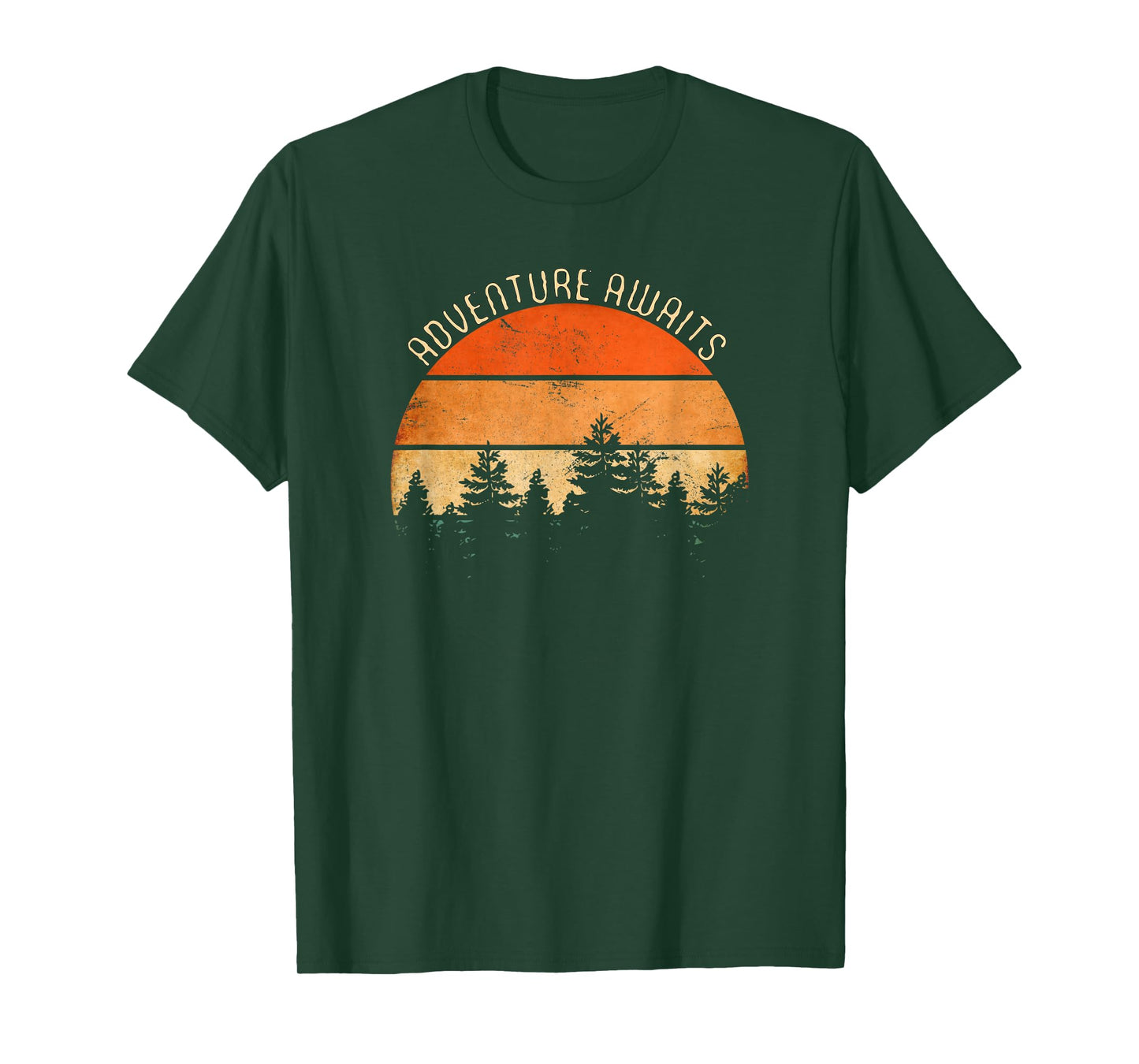 Adventure Awaits, Retro Hiking T-Shirt