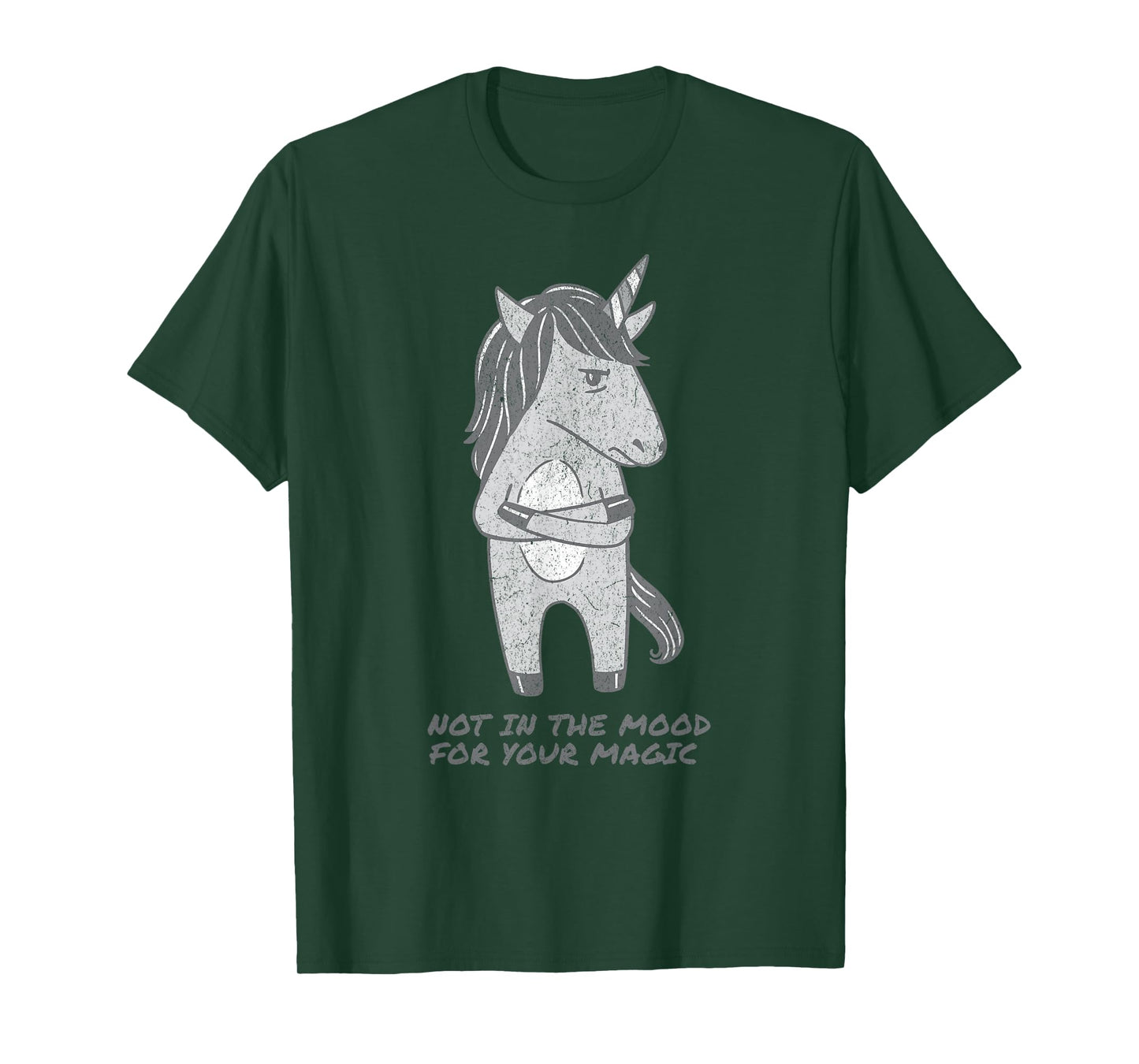 Not in the moon Magic Emo Unicorn Cute Horse Funny Sarcastic T-Shirt
