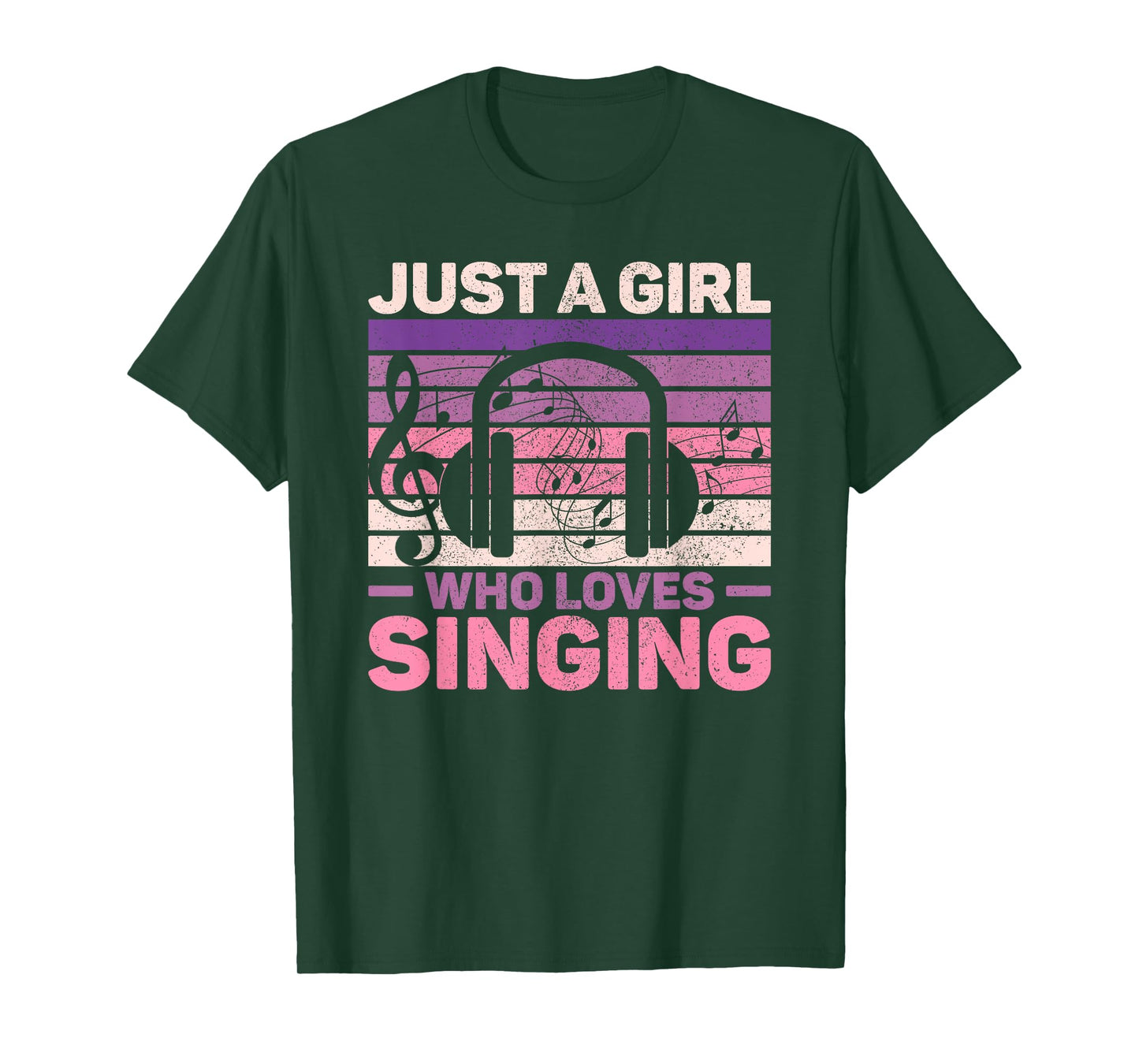 Just A Girl Who Loves Singing Women Music Lovers Teen Singer T-Shirt
