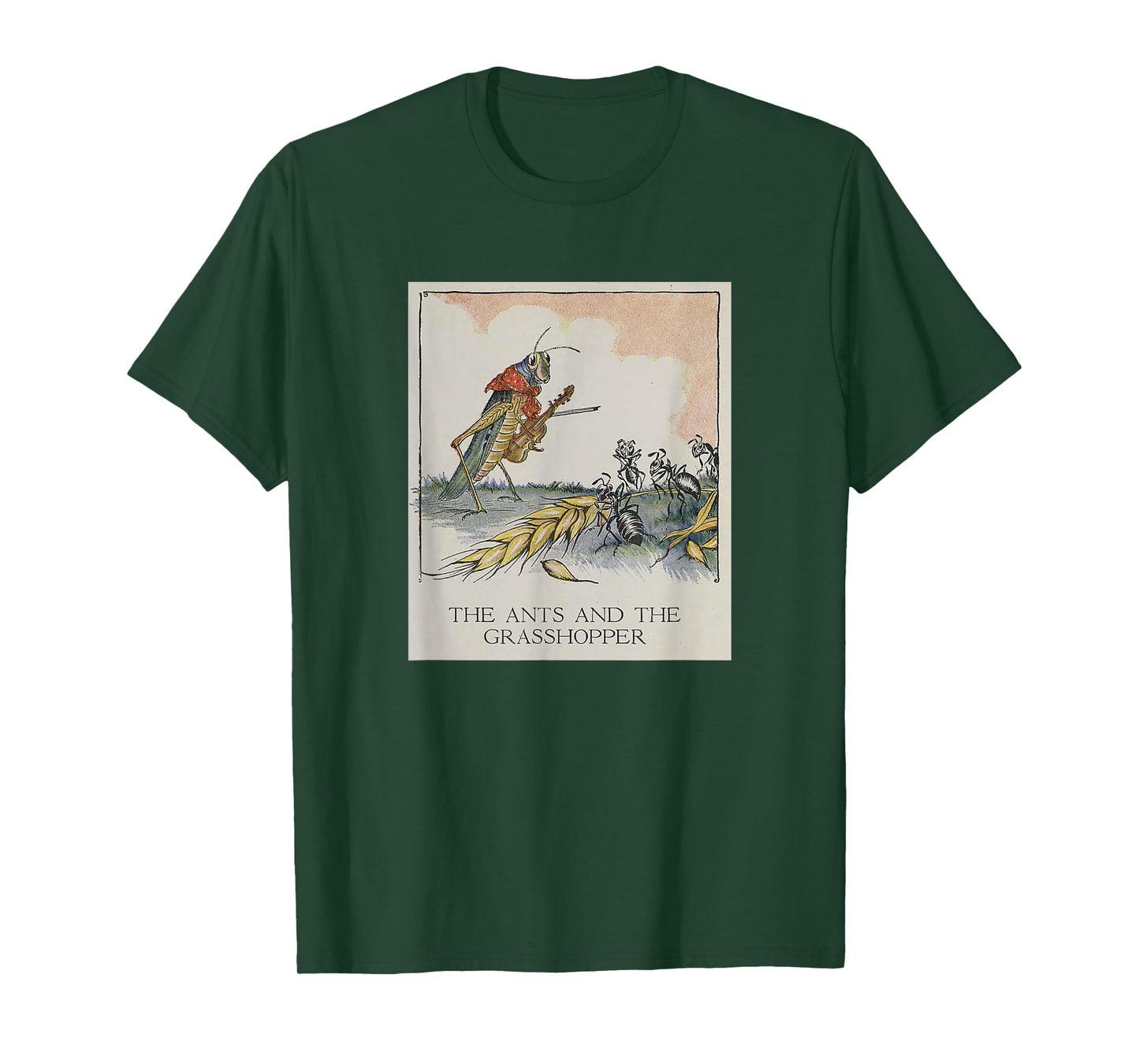 The Ants and The Grasshopper - Aesop's Fables T-Shirt