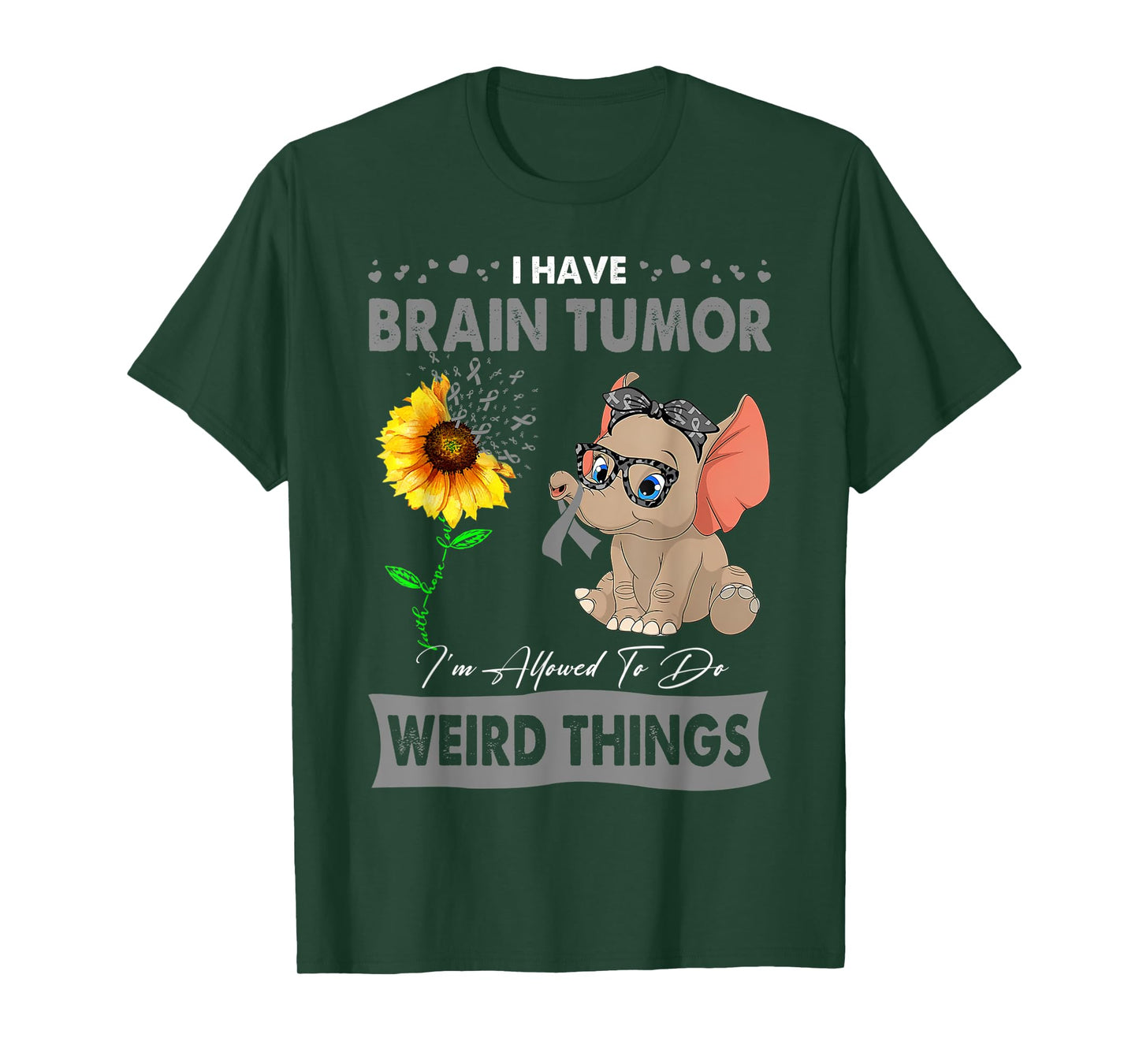 I Have Brain Tumor I'm Allowed To Do Weird Things T-Shirt