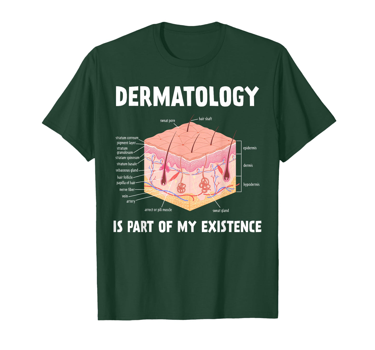 Dermatology Is Part Of My Existence Skin Anatomy T-Shirt