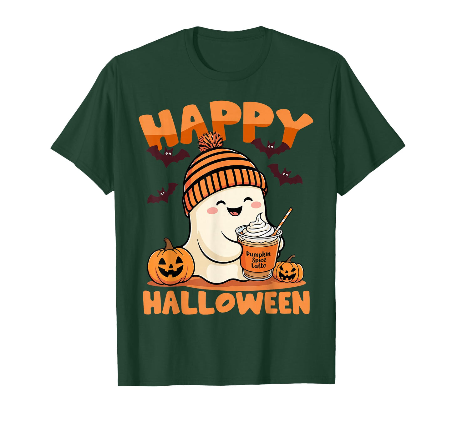 Funny Happy Halloween Boo Ghost Matching Family Couples 2025 T-Shirt
