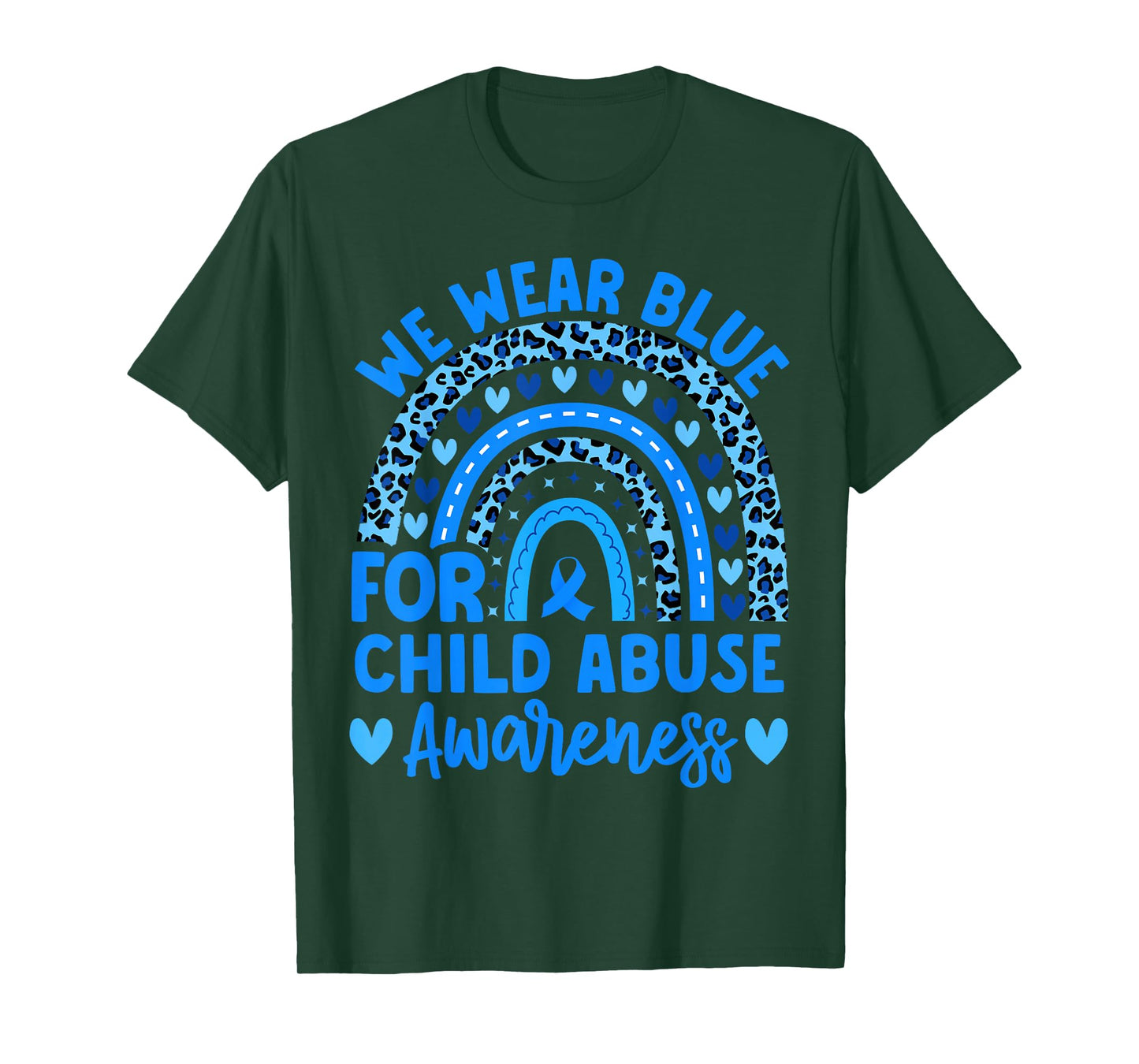 We Wear Blue Child Abuse Prevention child abuse awareness T-Shirt