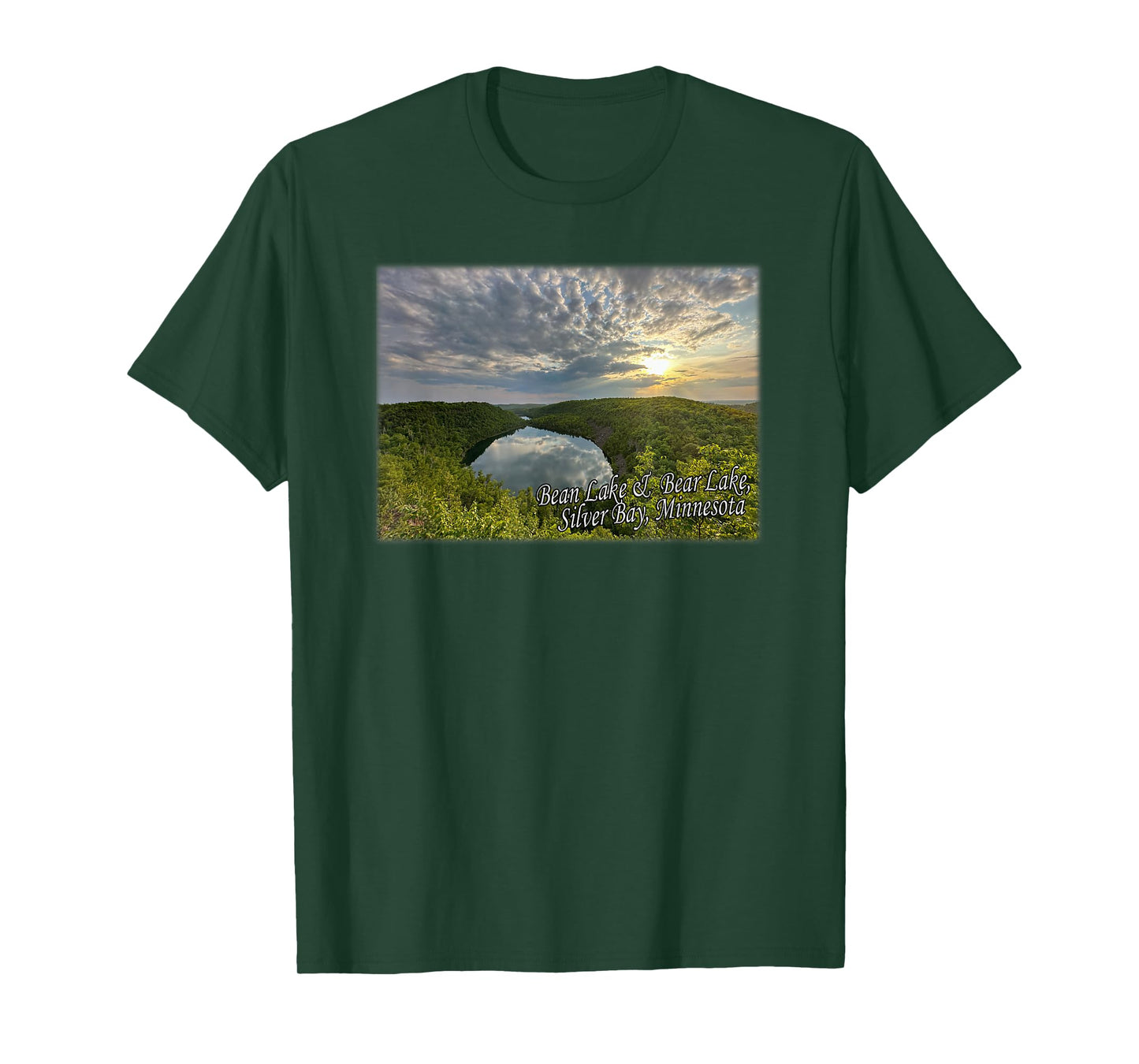 Bean & Bear Lake in Silver Bay, Minnesota T-Shirt