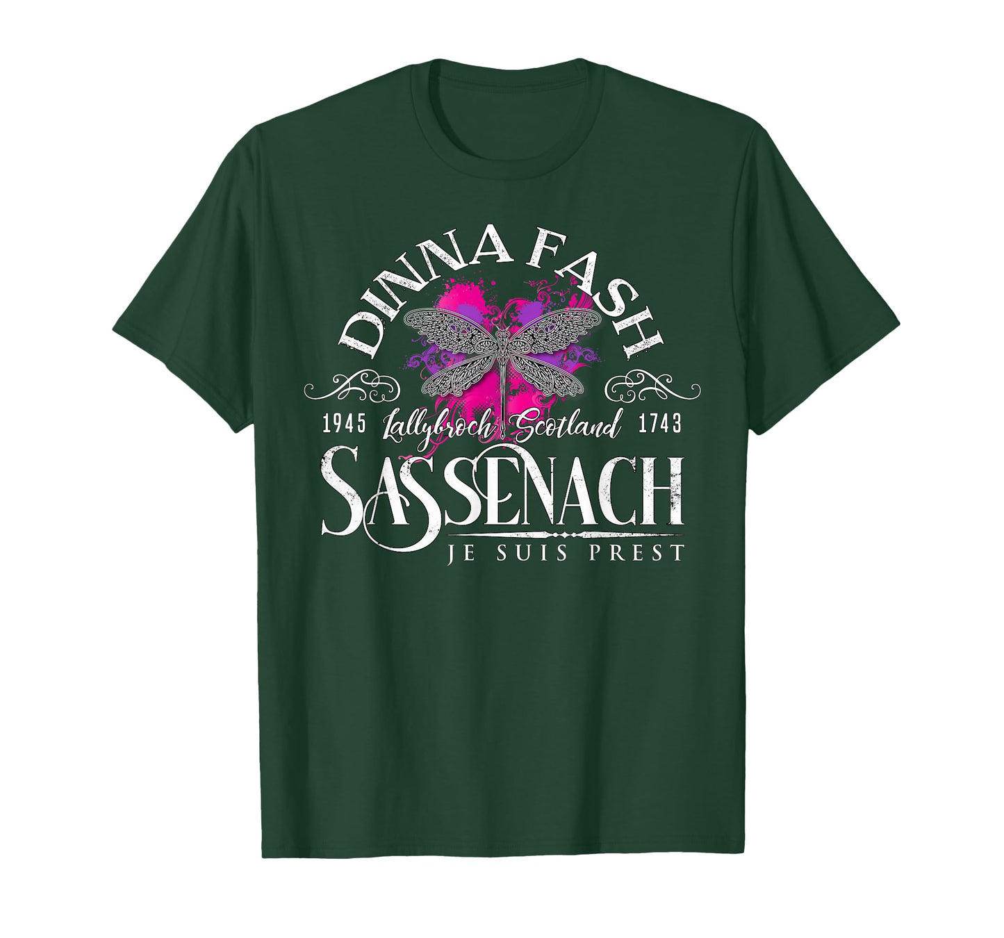Dinna Fash Sassenach Dragonfly Paint Splash T-Shirt