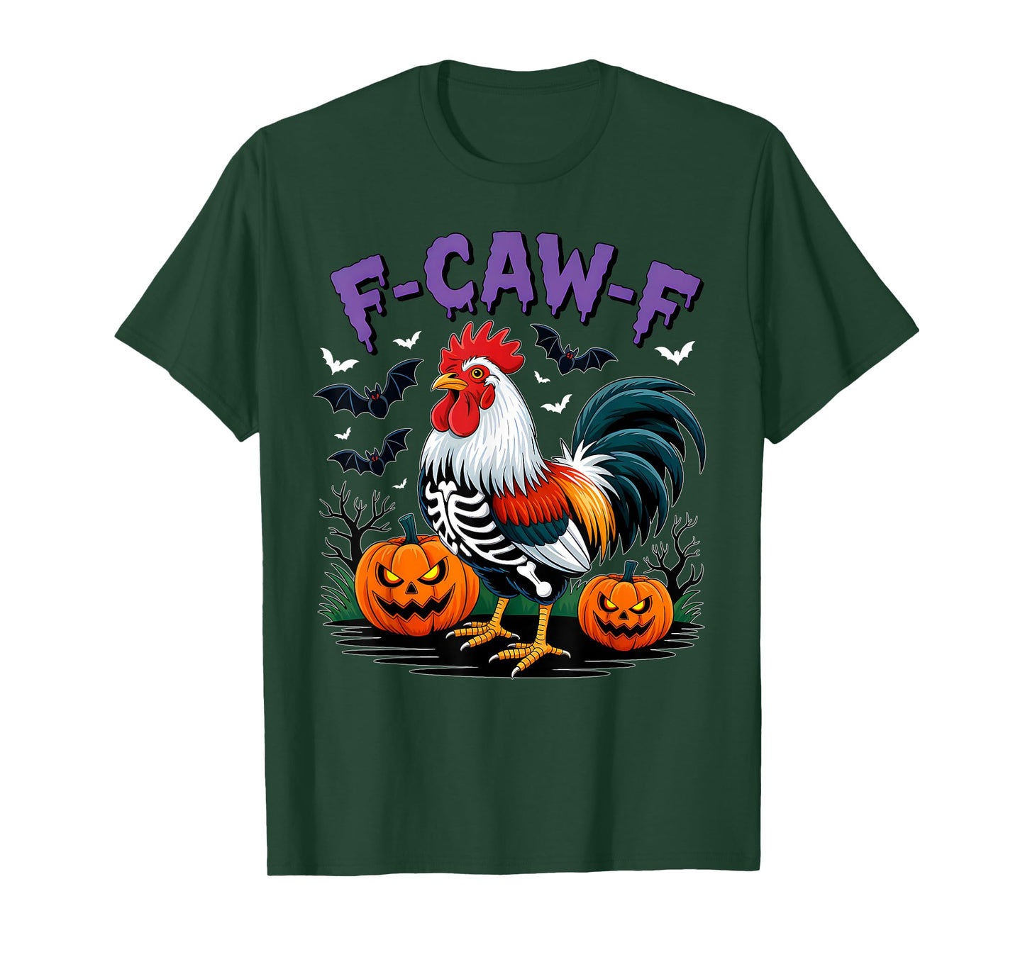 F-Caw-F Funny Quote Rooster Meme Chicken Halloween Costume T-Shirt