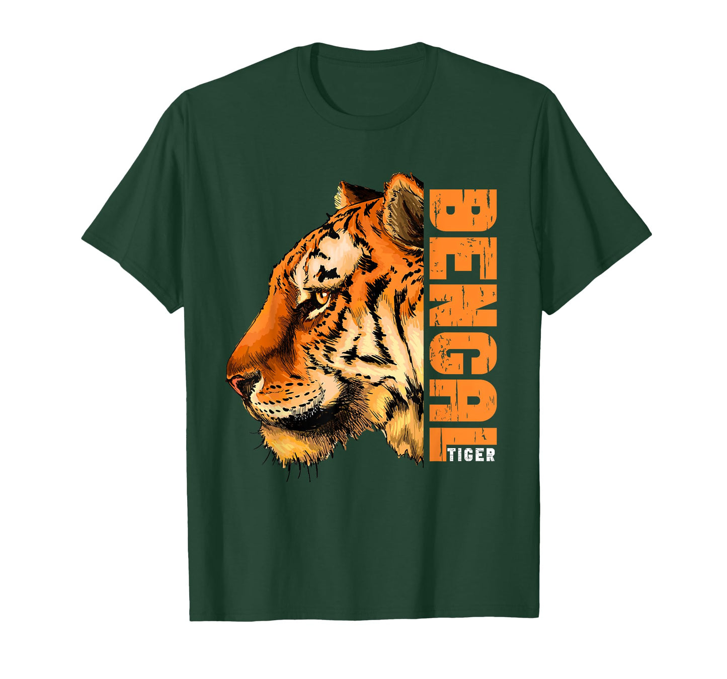 Retro Vintage Bengal Tiger Face Wild Tiger Face T-Shirt