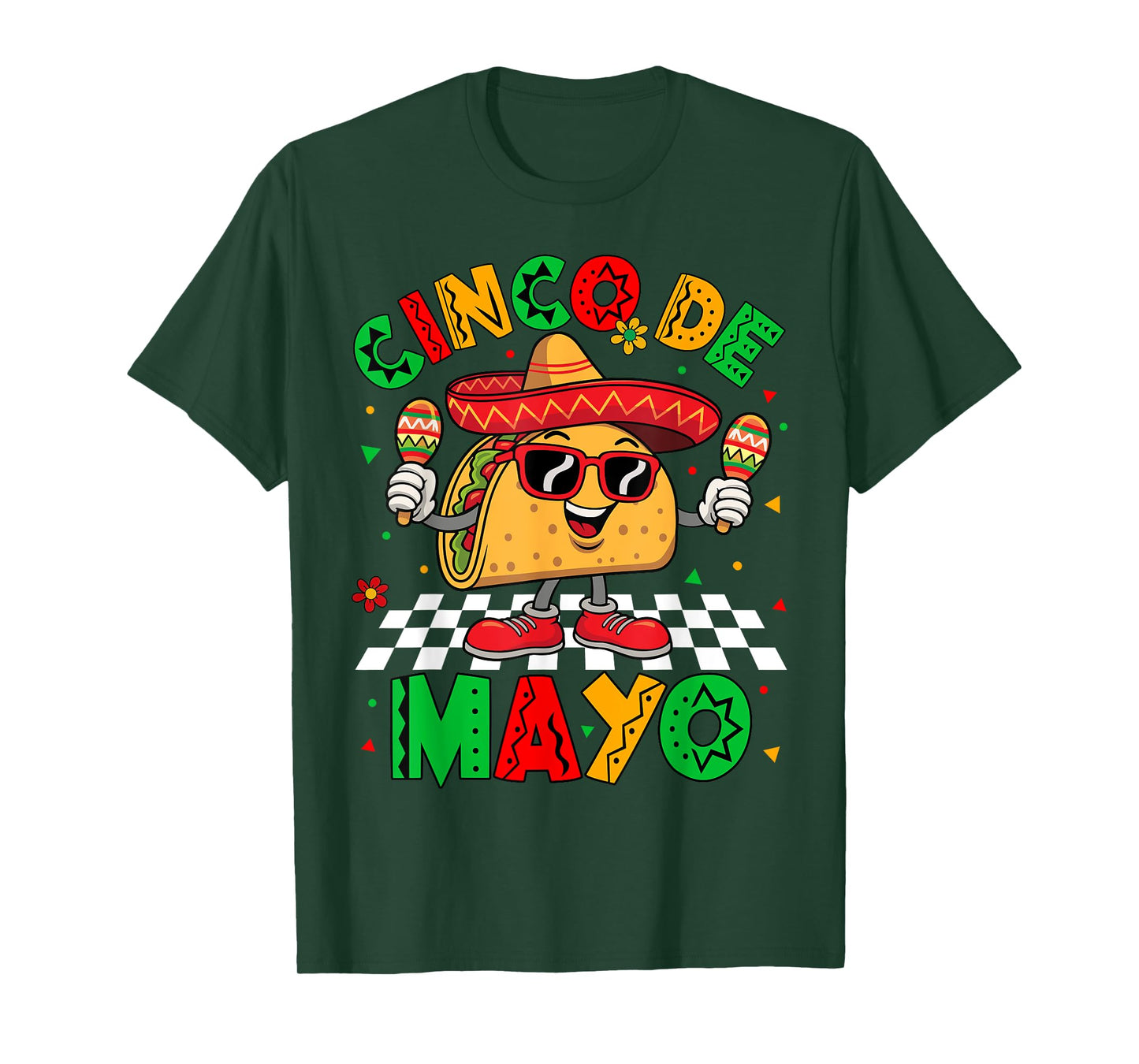 Cinco De Mayo Let's Fiesta Mexican Funny Taco Men Women Kids T-Shirt