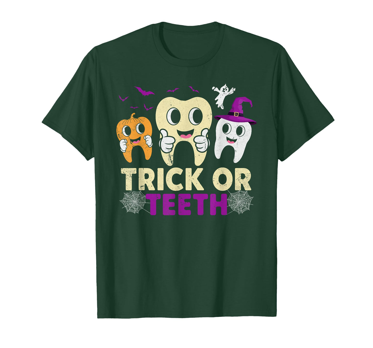 Trick Or Teeth Dental Assistant Teeth Dentist Halloween T-Shirt