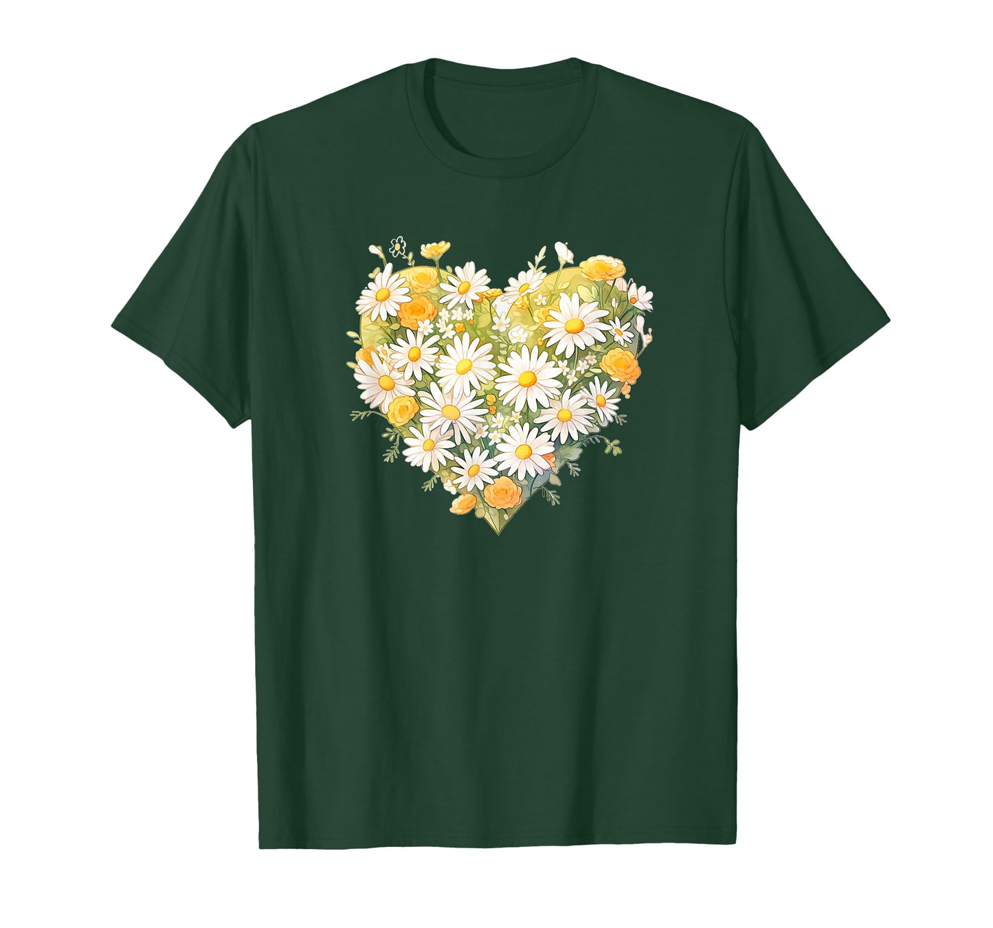 Daisy, Heart, Love, Flower, Fashion, Valentine's Day T-Shirt
