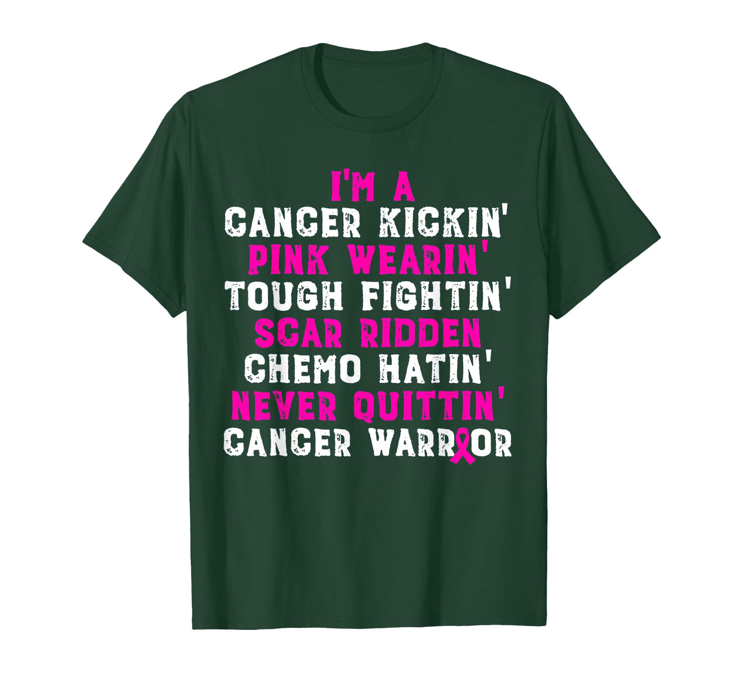 I'm Cancer Kickin Pink Wearing Tough Fighting T-Shirt