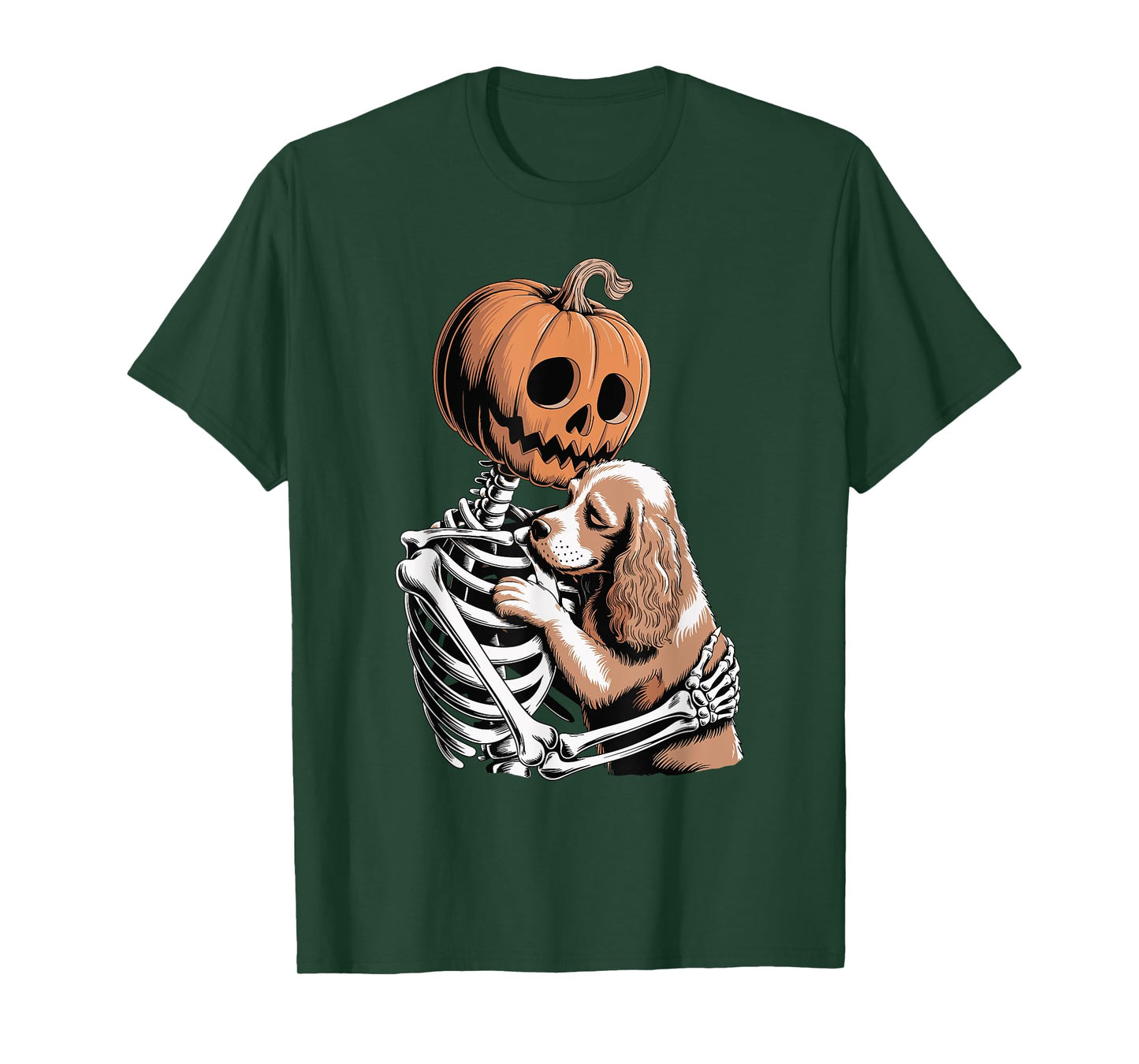 Halloween Skeleton English Cocker Spaniel T-Shirt