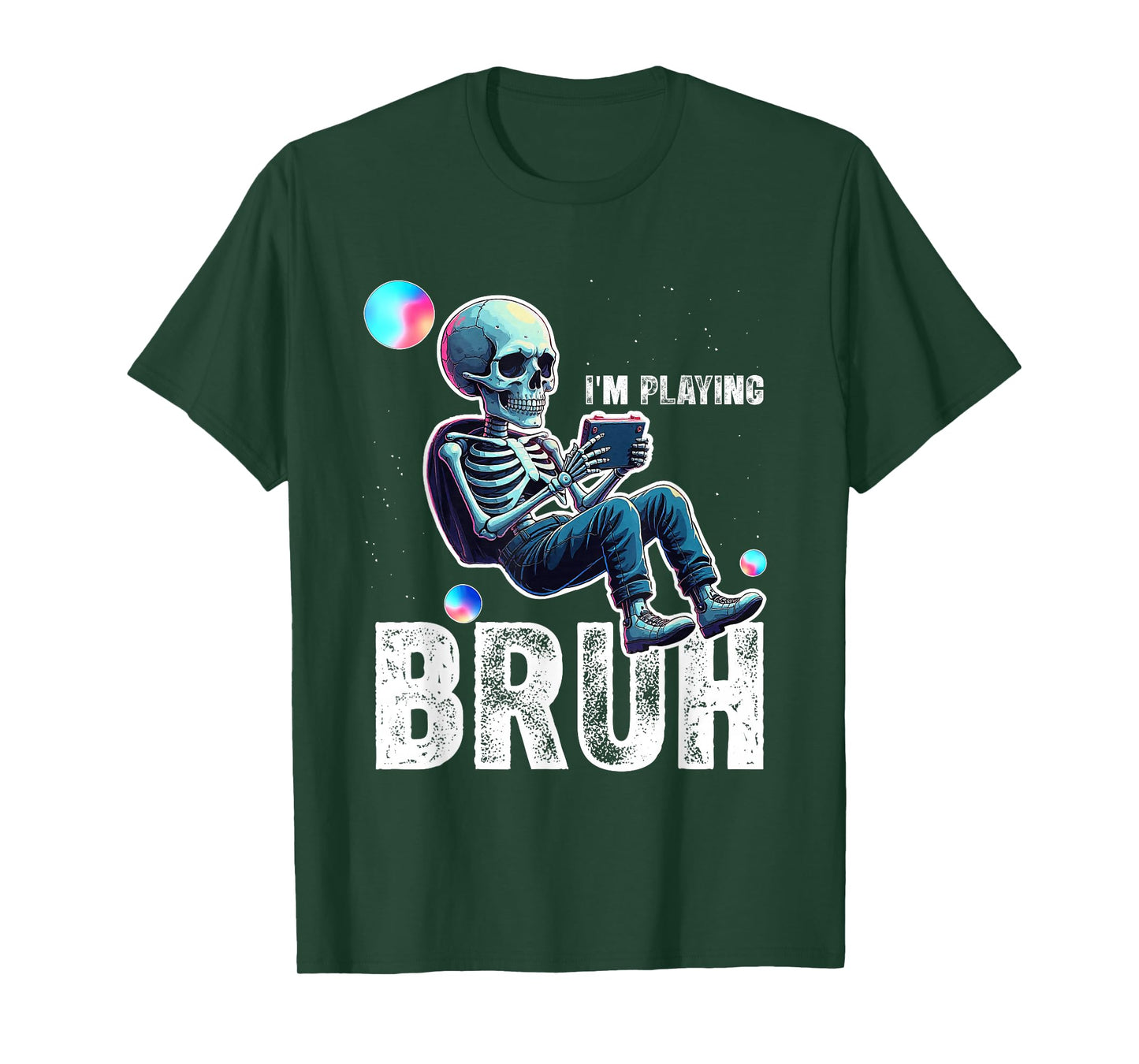 Funny Bruh im Playing Skeleton for Halloween Parties T-Shirt