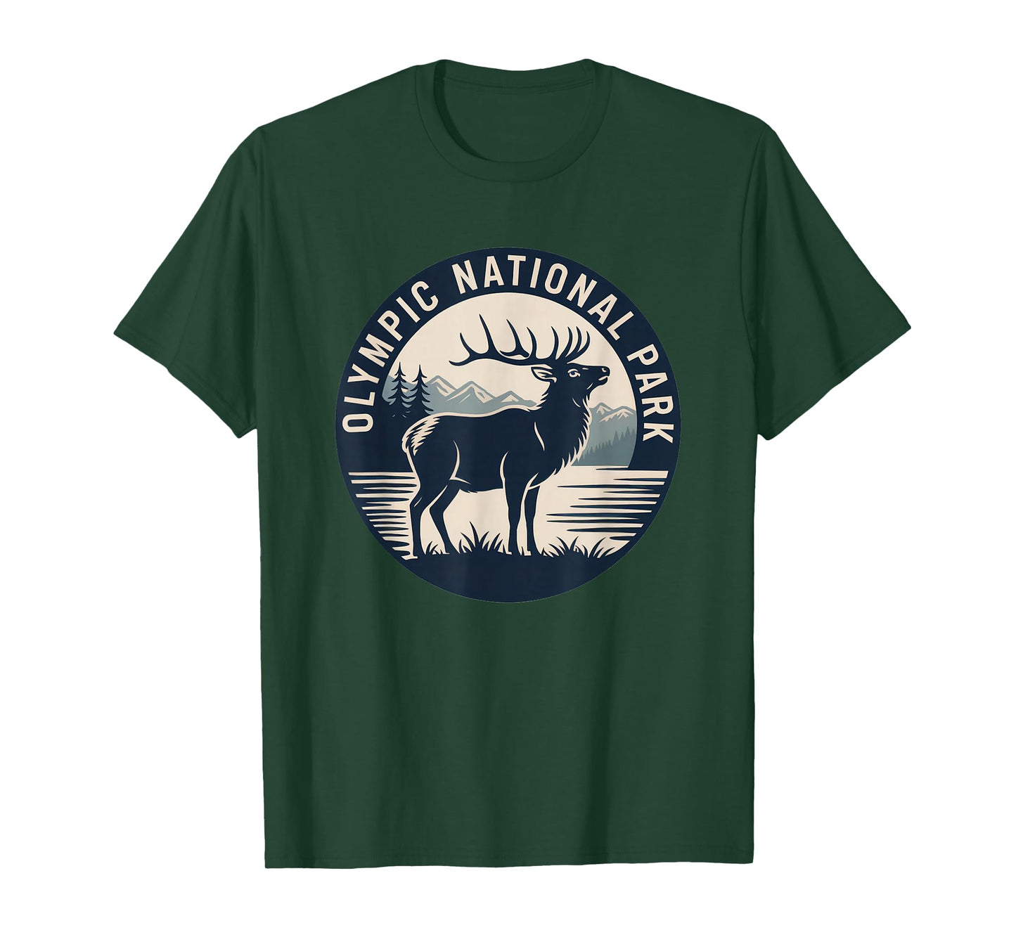 Olympic National Park Retro Outdoor Hiking US National Park T-Shirt